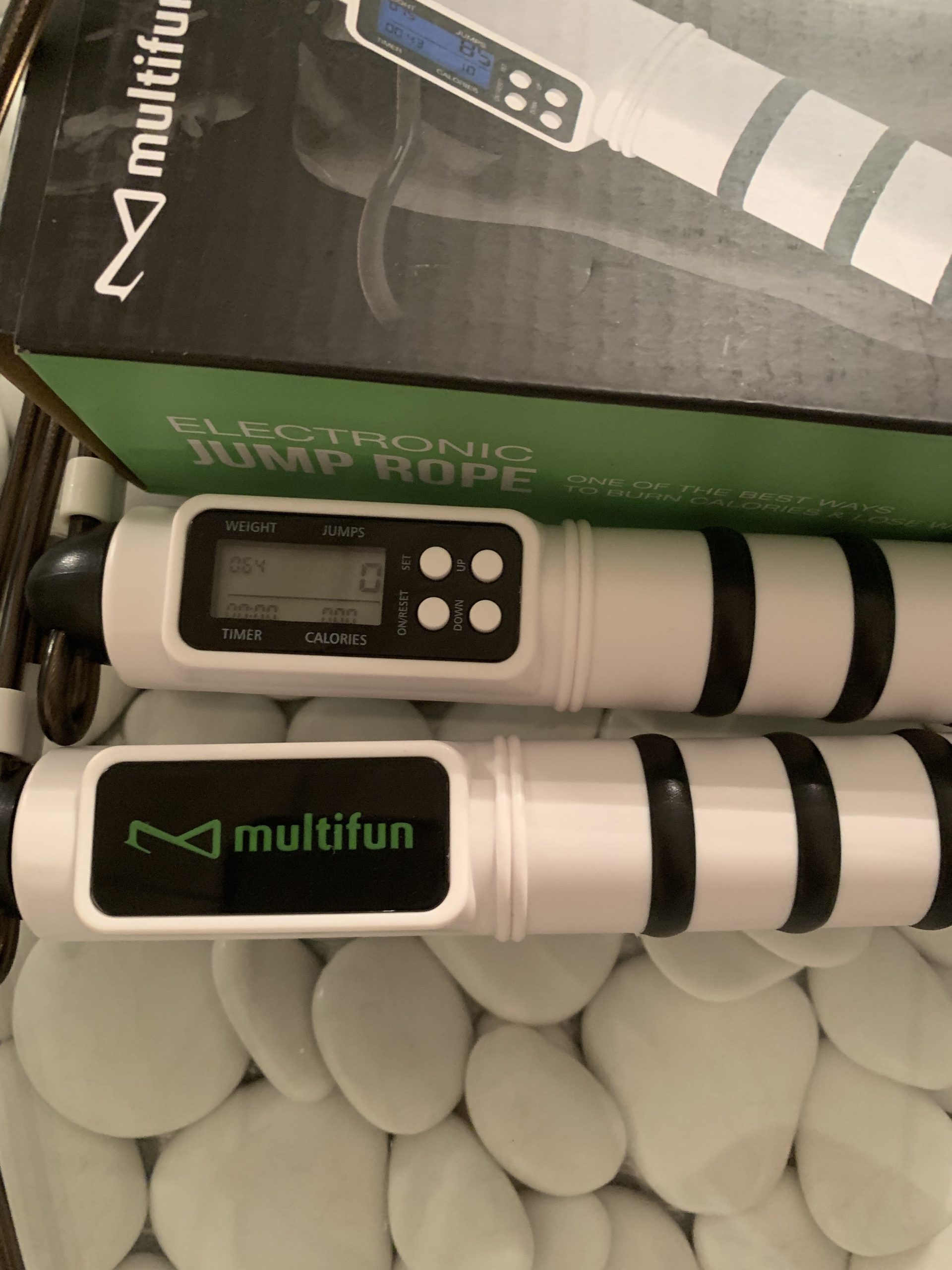 multifun Digital Jump Rope with Smart Counter & Timer - Adjustable Speed Skipping Rope for Fitness, Weight Loss, Boxing, MMA - Tangle-Free Ball Bearings & Anti-Slip Handles for Men, Women, Kids.(Check 2026 New Evolution for 3s Rope Swap) customer photo 2