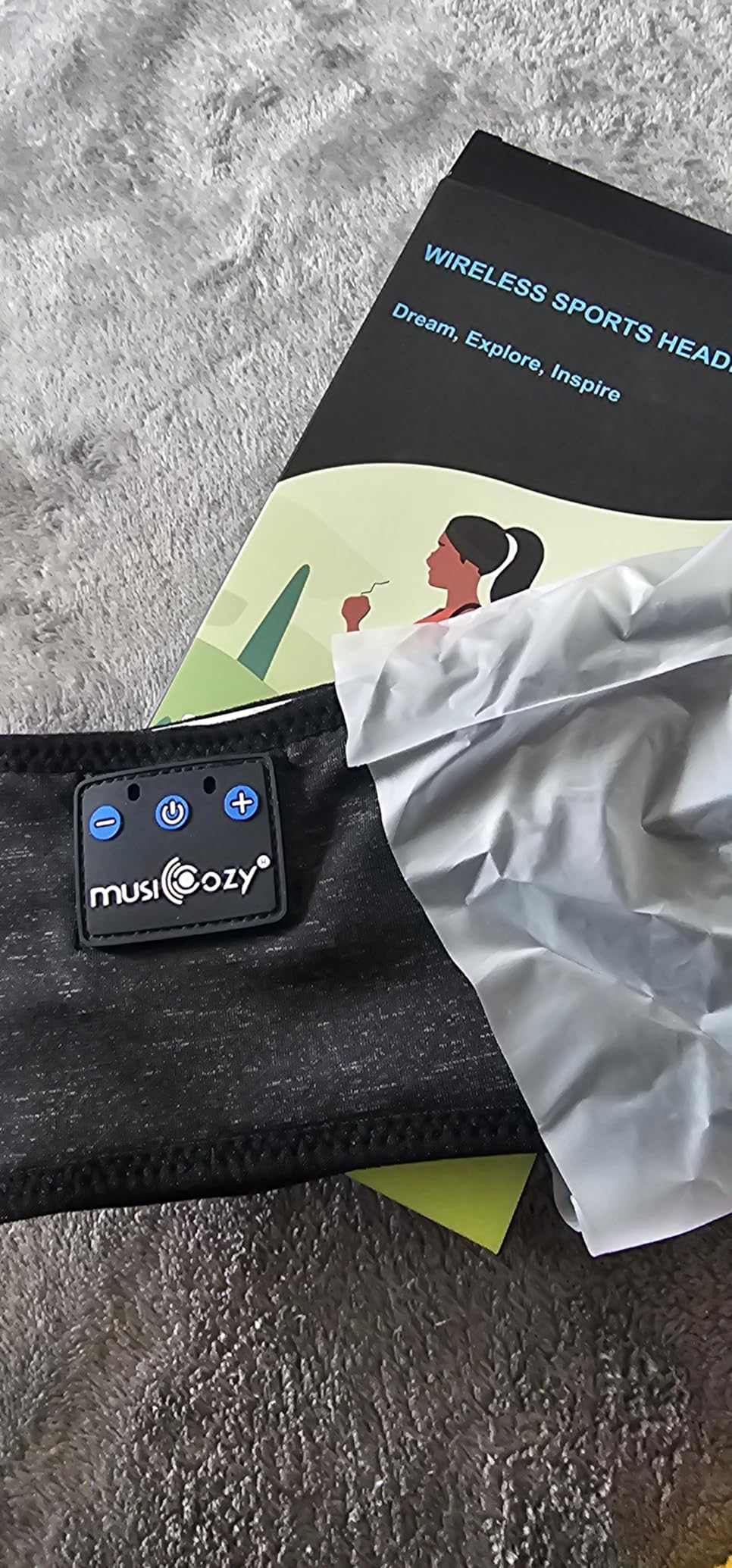 MUSICOZY Sleep Headphones Bluetooth 5.4 Headband, Wireless Earphones Music Sleep Earbuds Sleeping Eye Mask with HD Stereo Speakers for Workout Running Travel Yoga, Ideal Gifts for Men Women Mom Dad customer photo 1