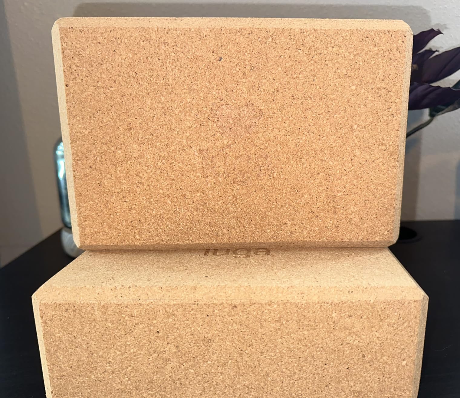 IUGA Yoga Blocks 2 Pack With Strap Non Slip High Density 9