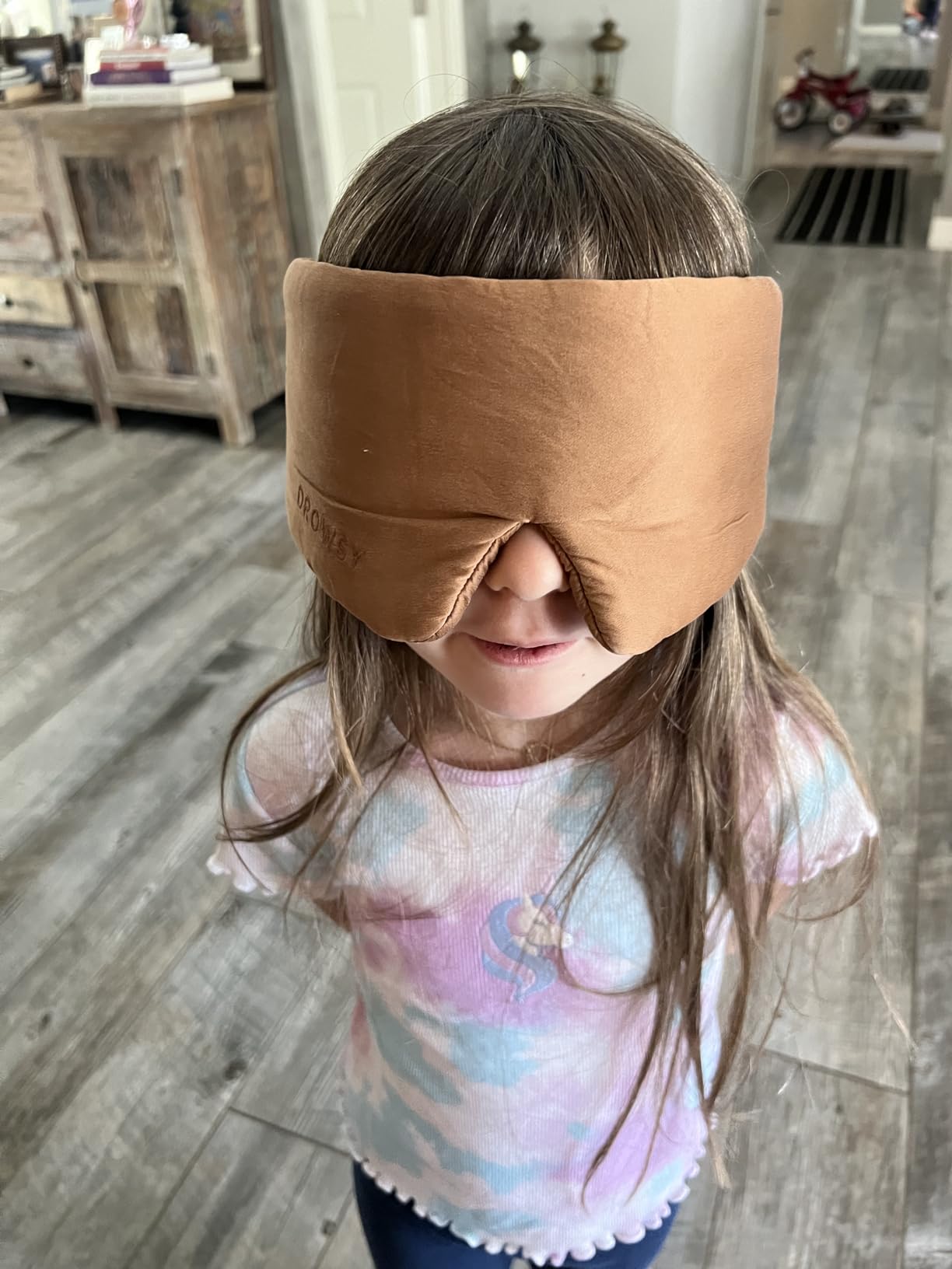 DROWSY Silk Sleep Mask - Face-Hugging, Padded Cocoon for Luxury Sleep in Total Darkness - 100% Pure Mulberry Silk, Skin-Hydrating & Adjustable (Midnight Blue) customer photo 1