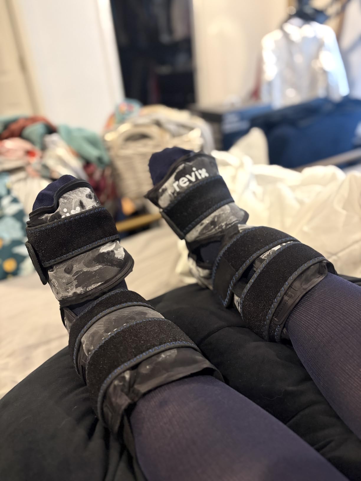 REVIX Ankle Ice Pack Wrap for Foot Pain Relief and Feet Injuries, Reusable Gel Ice Cold Packs for Achilles Tendonitis, Plantar Fasciitis, Sprained Ankles and Heels customer photo 1