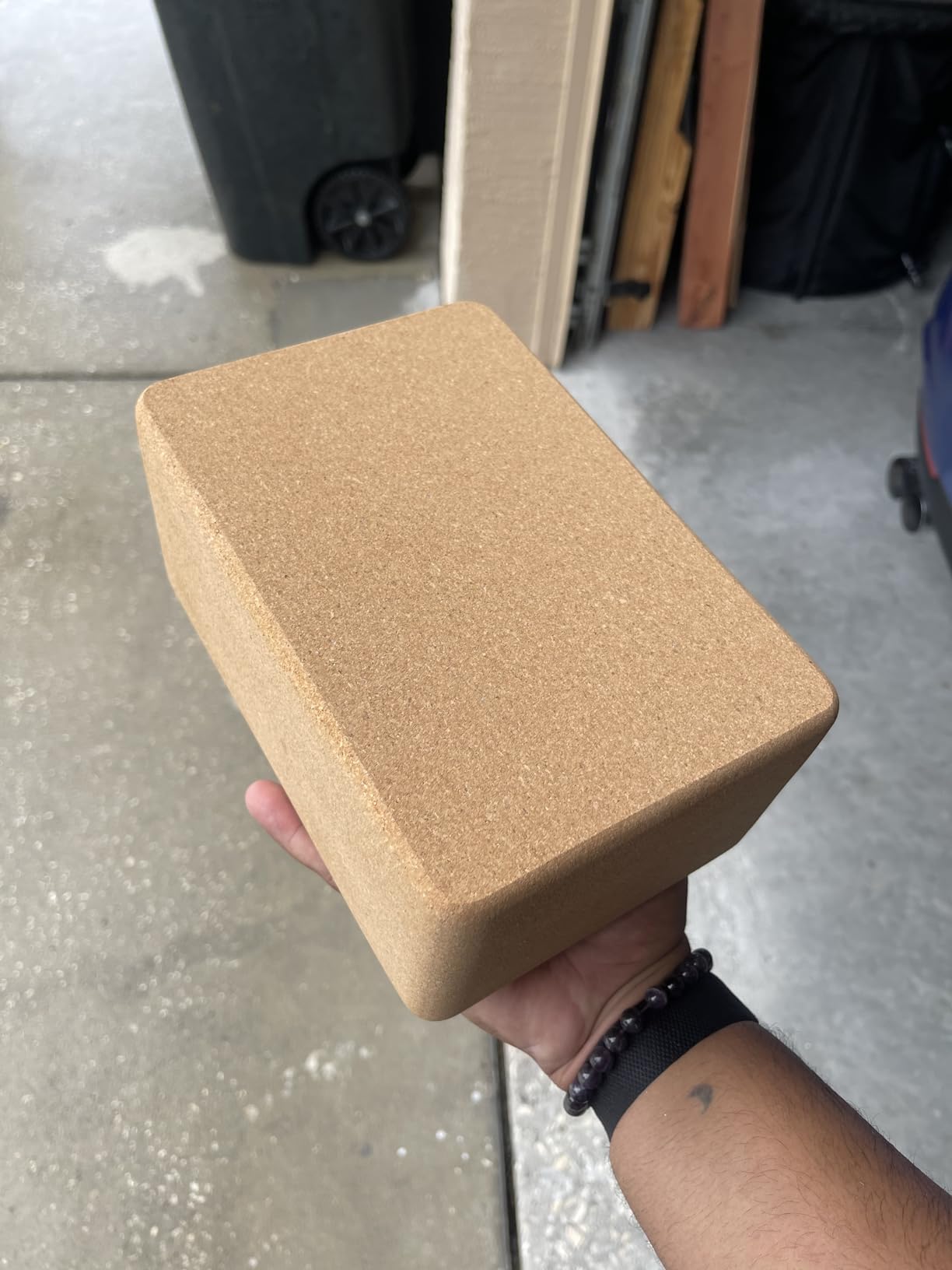 Cork Yoga Blocks 2 Pack Set - Natural Cork from Portugal, 9