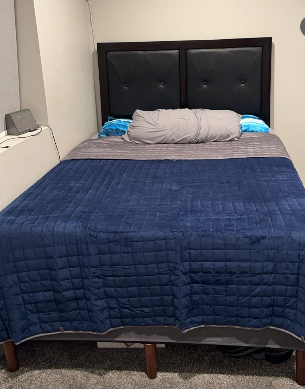 YnM King Size Cooling Weighted Blanket for Adults (88x104 Inches, 20 Pounds, White), Perfect for Hot Sleepers with Cooling Rayon/Glass Beads, Heavy Bed Blanket for Couple on Queen or King Bed customer photo 1