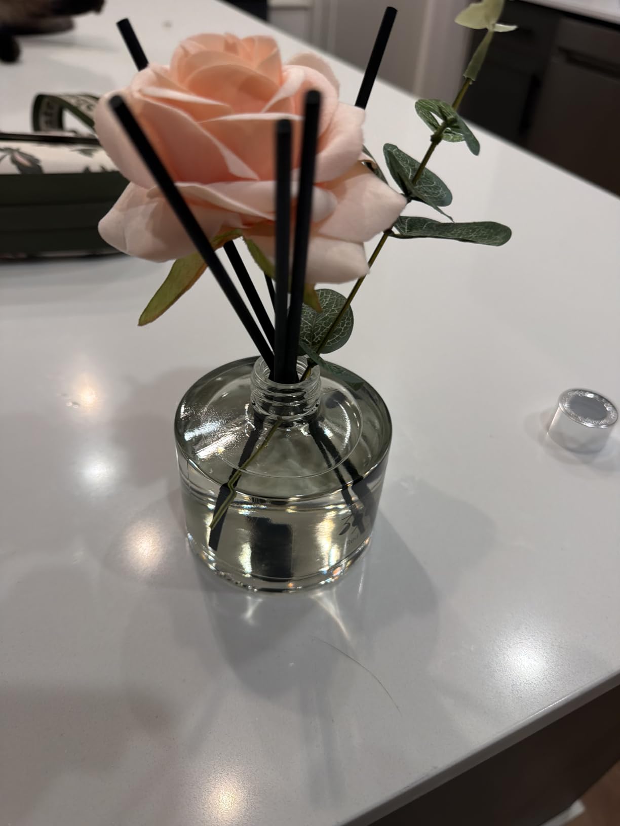 396 st. Rose Flower Reed Diffuser, Red Rose, 200ml (6.7oz), Reed Diffuser Sets, Home Fragrance, Scented Oils, Home & Bathroom Decor customer photo 1