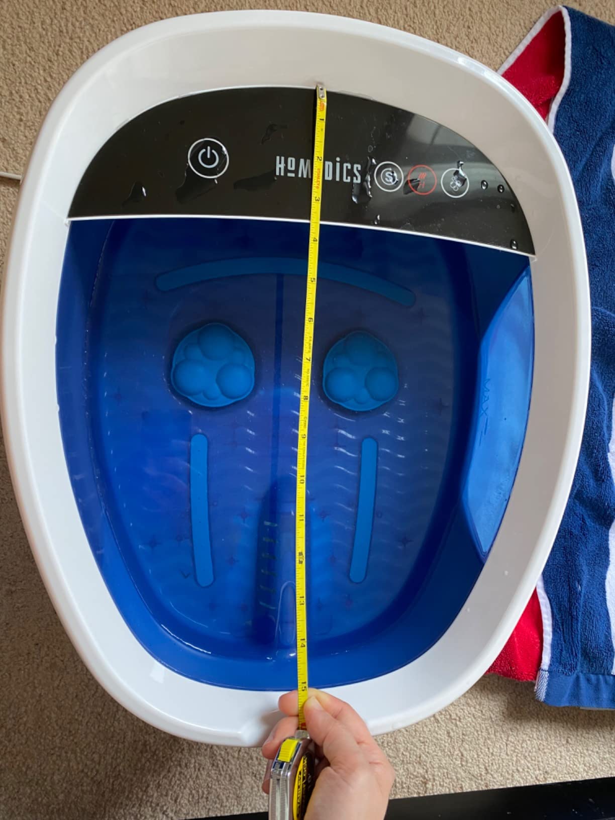 Homedics Shiatsu Bliss Footbath with Heat Boost, Foot Spa Massager, Deep Kneading Pedicure Tub, Vibrating Bubbles with Soothing Heat, Portable at-Home Spa customer photo 1
