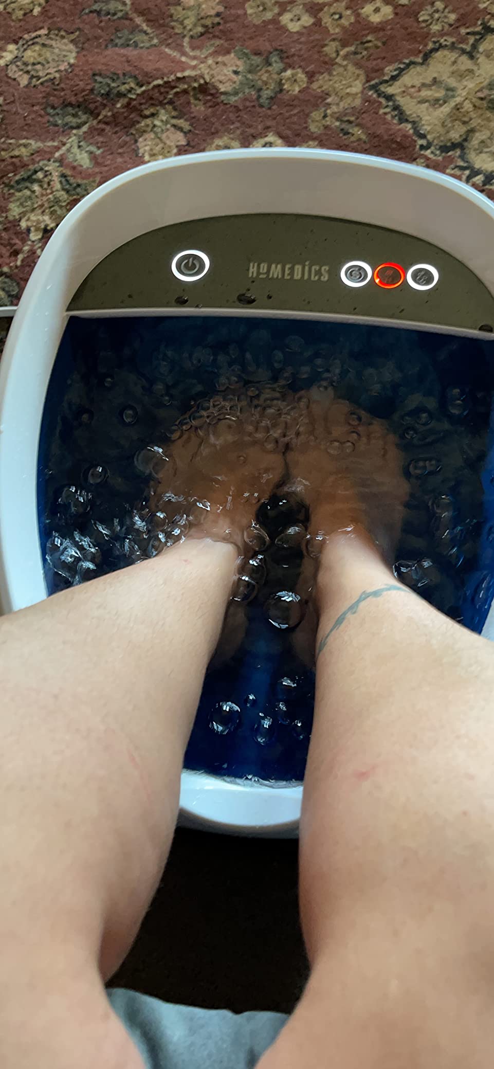 Homedics Shiatsu Bliss Footbath with Heat Boost, Foot Spa Massager, Deep Kneading Pedicure Tub, Vibrating Bubbles with Soothing Heat, Portable at-Home Spa customer photo 2