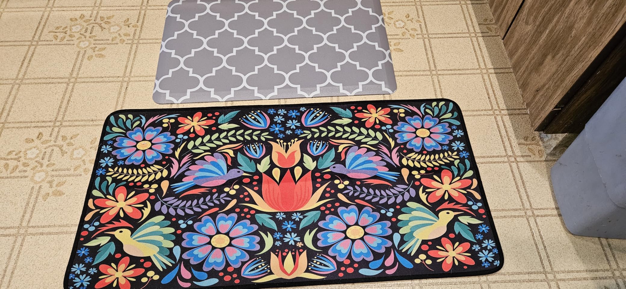 WISELIFE Kitchen Mat and Rugs Cushioned Anti-Fatigue,17.3