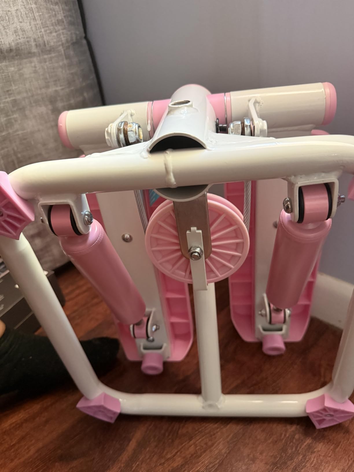 Sunny Health & Fitness Mini Steppers with Digital Monitor and Resistance Bands, Compact Low-Impact Cardio Machines for Home Workouts customer photo 2