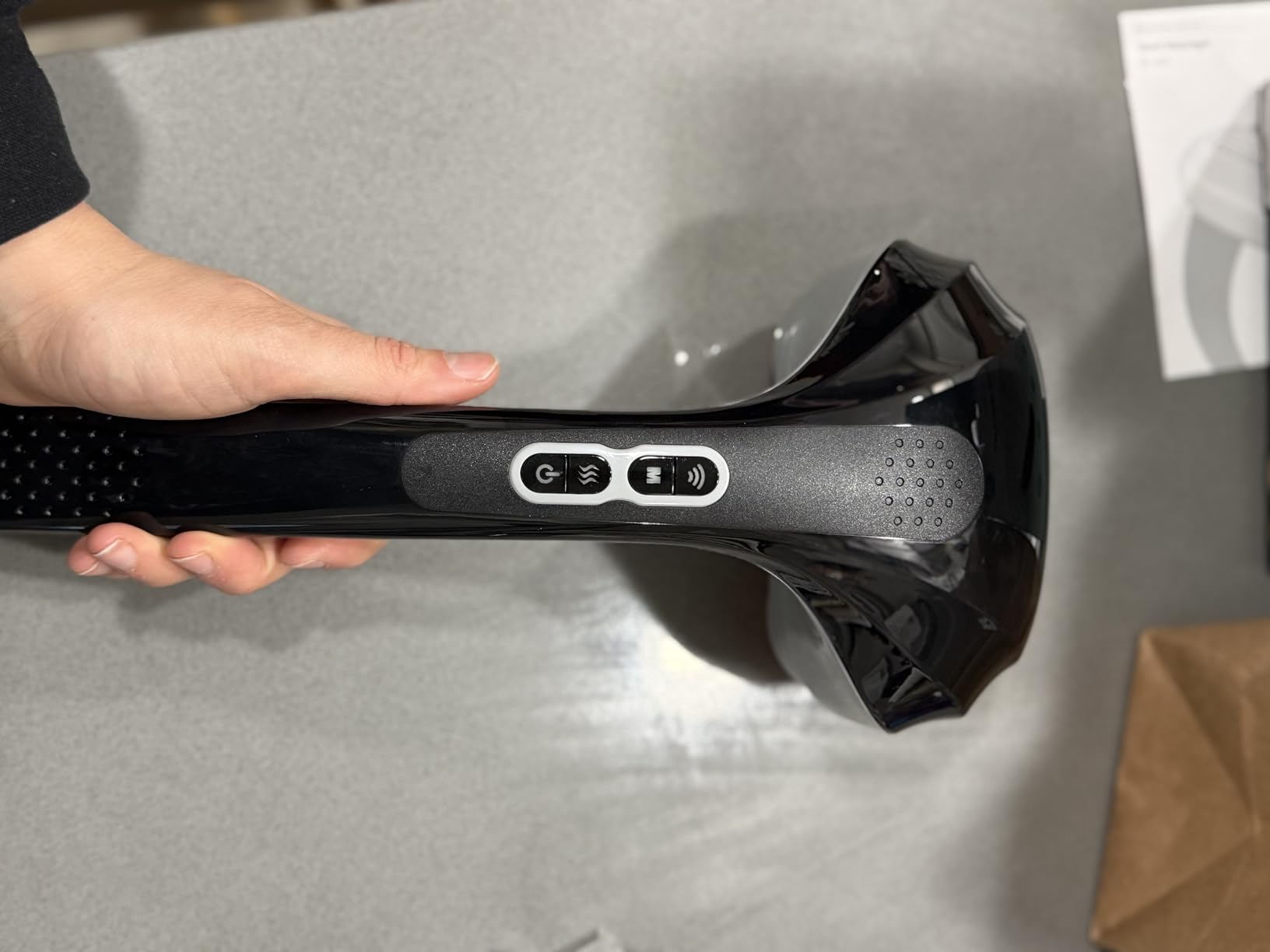 Snailax Cordless Handheld Back Massager with Heat, Deep Tissue Percussion Massager, 3 Sets of Dual Pivoting Heads, Rechargeable Hand Held Massager for Neck, Back, Shoulder, Calf, Legs customer photo 1