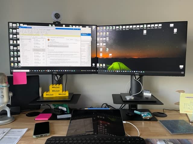 Nillkin Monitor Stand for Desk, Adjustable Height Computer Monitor Stand, Ergonomic Aluminum Computer Stand for Desktop Monitor, iMac, Studio Display XDR, Dell, HP, Lenovo, Other Screen Display, Black customer photo 2