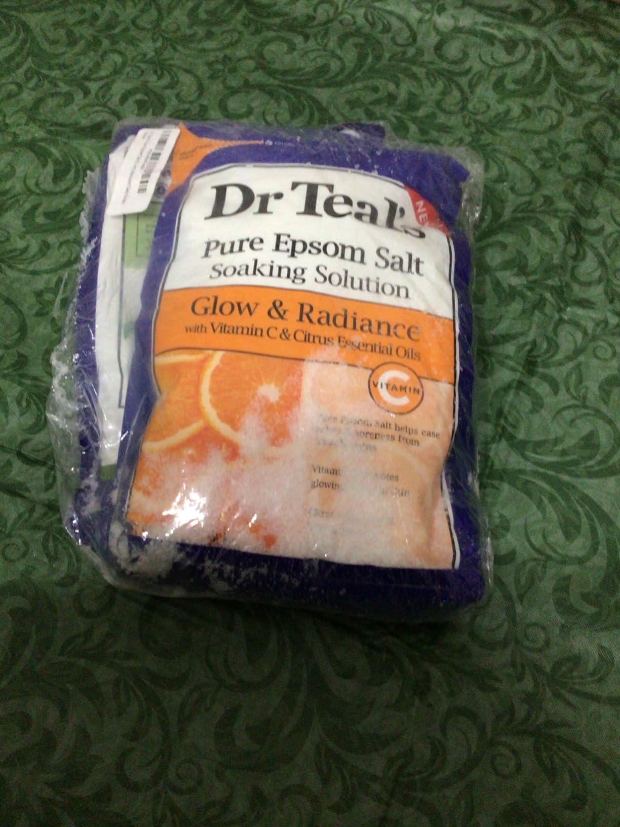 Dr Teal's Pure Epsom Salt Bath Variety Gift Set (2 Pack, 3lb Ea.) - Relax & Relief Eucalyptus & Spearmint, Glow & Radiance Vitamin C & Citrus customer photo 2