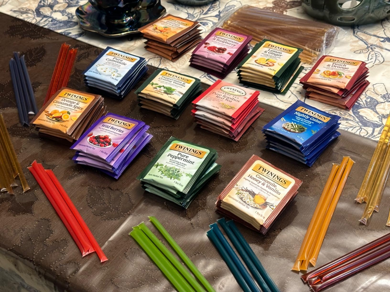 Twinings 48 Tea Bags Herbal Variety Pack - 12 Caffeine-Free Flavors + 20 Honey Sticks, Relaxing Herbal Tea Gift Set for Tea Lovers, Bedtime & Daily Wellness customer photo 2