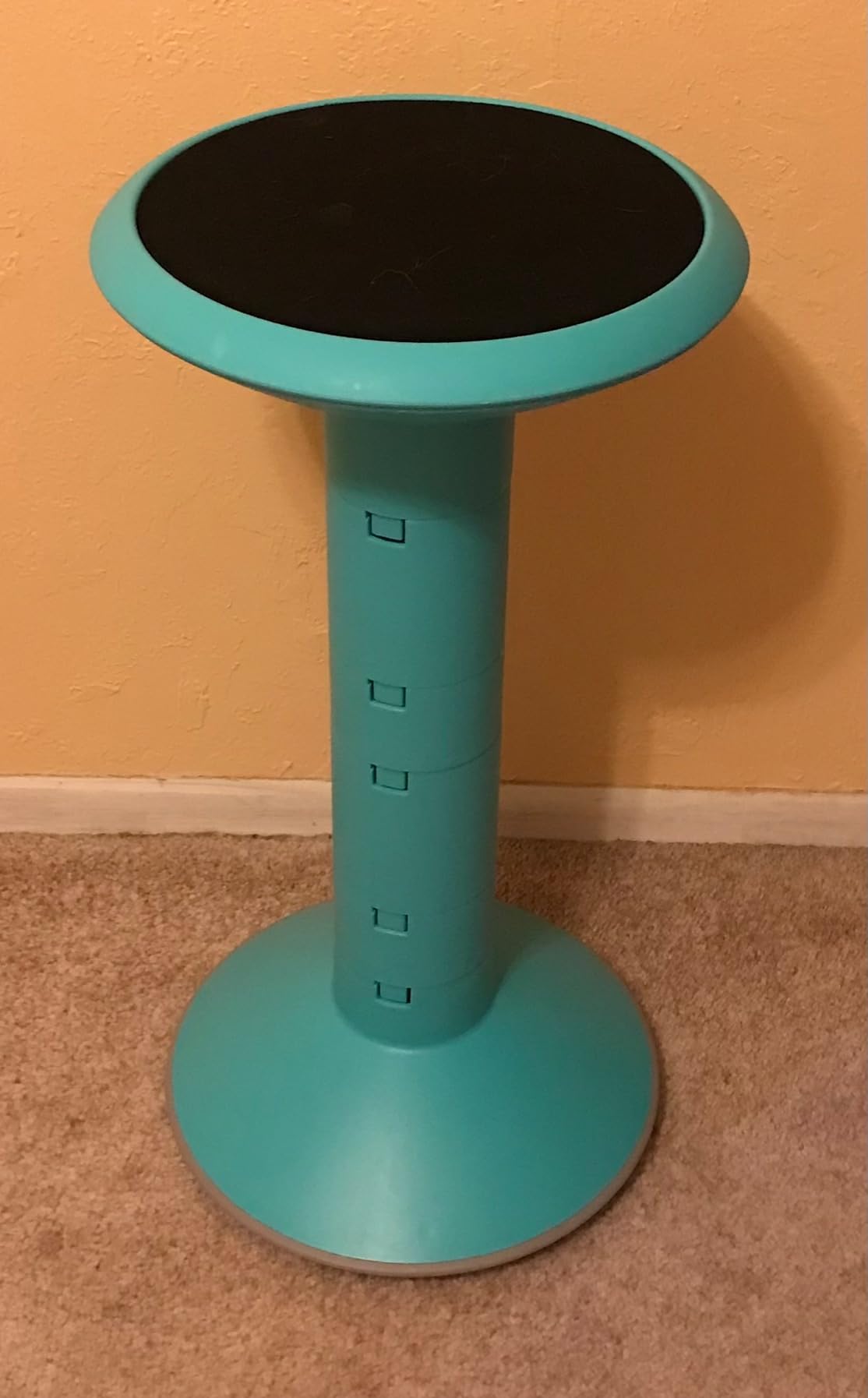 Storex Active Tilt Stool - Ergonomic Seating for Flexible Office Space and Standing Desks, Adjustable 12-24 Inch Height, Teal (00325U01C) customer photo 1