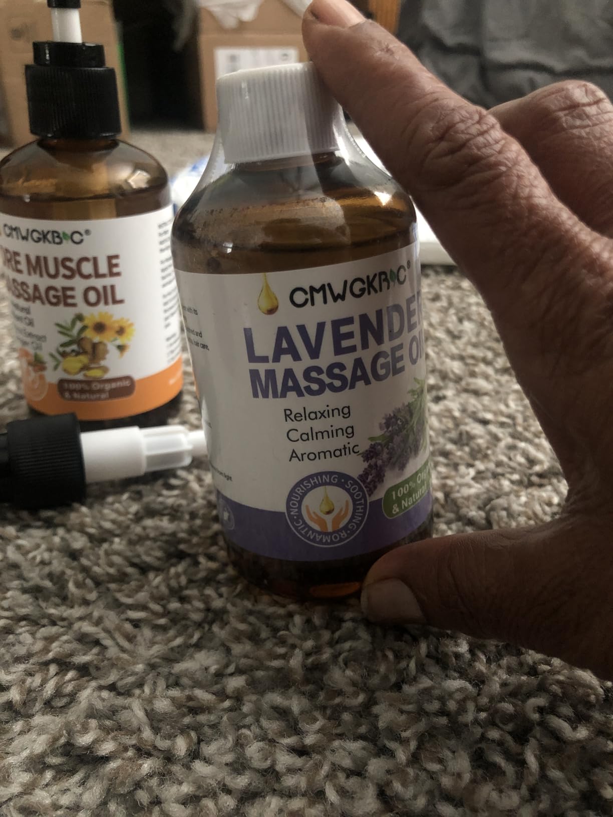 Massage Oil for Massage Therapy, Lymphatic Drainage-Ginger Oil Sore Muscle Arnica Oil & Lavender Oil Relaxing Massage Oils for Date Night, Massage Ball, Body Oil for Women, Mens Gifts, Birthday Gifts for Men customer photo 2