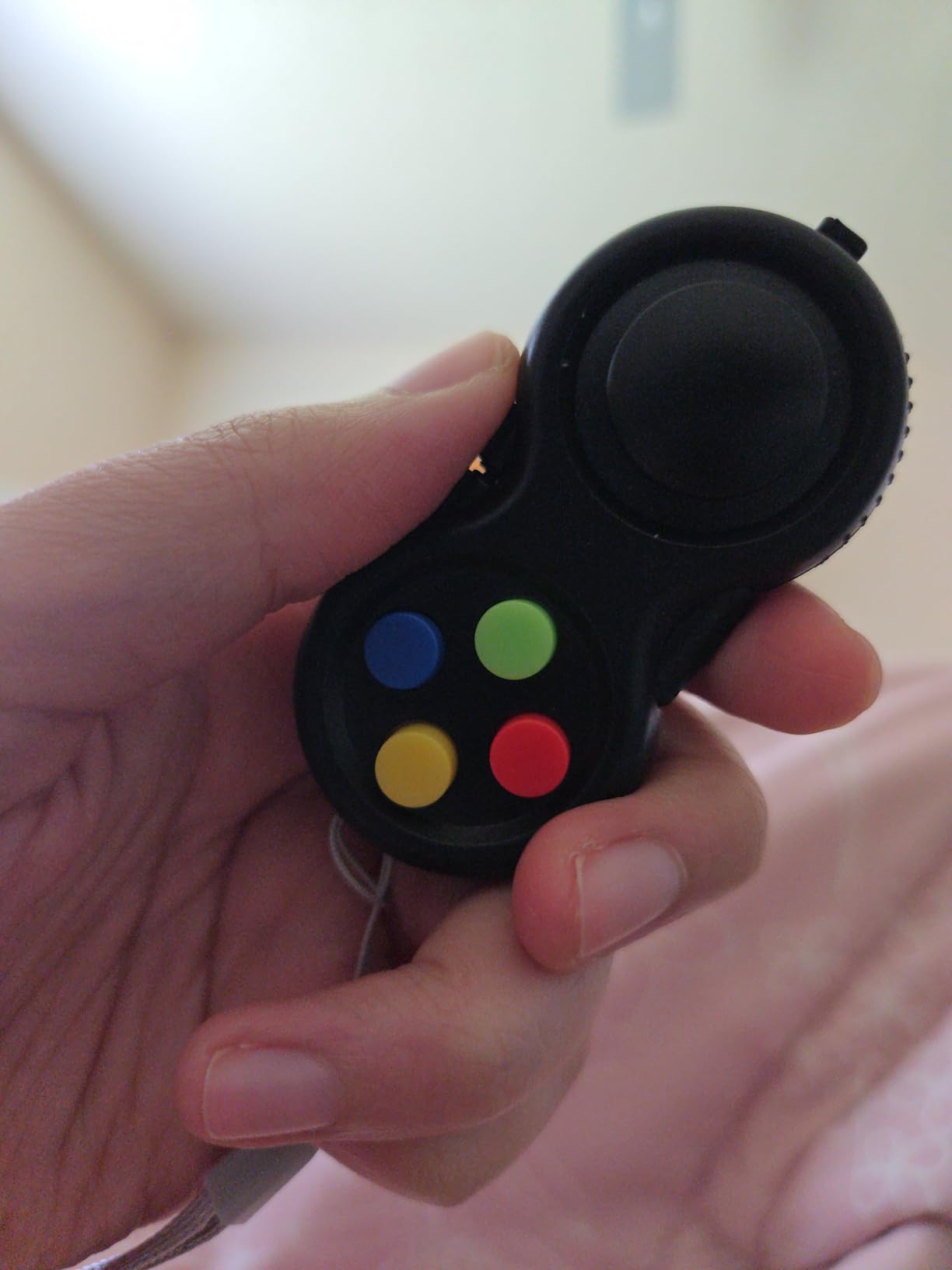 Original Fidget Toy Game, Rubberized Classical Controller Fidget Concentration Toy with 8-Fidget Functions and Lanyard - Excellent for Relieving Stress and Anxiety customer photo 2