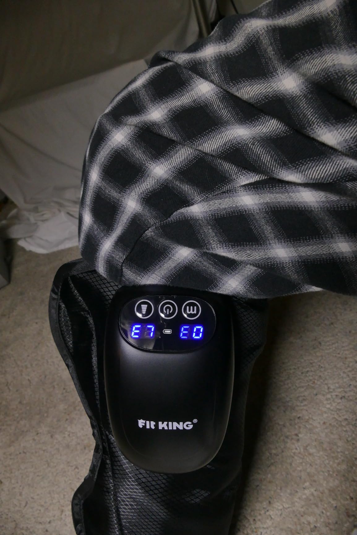FIT KING Upgraded Cordless Calf Massager for Circulation, Rechargeable Leg Compression Massager for Pain Relief, Relax, Edema & Muscle Recovery, 3 Modes Intensities, Gift for Mom Dad, Athlete customer photo 1