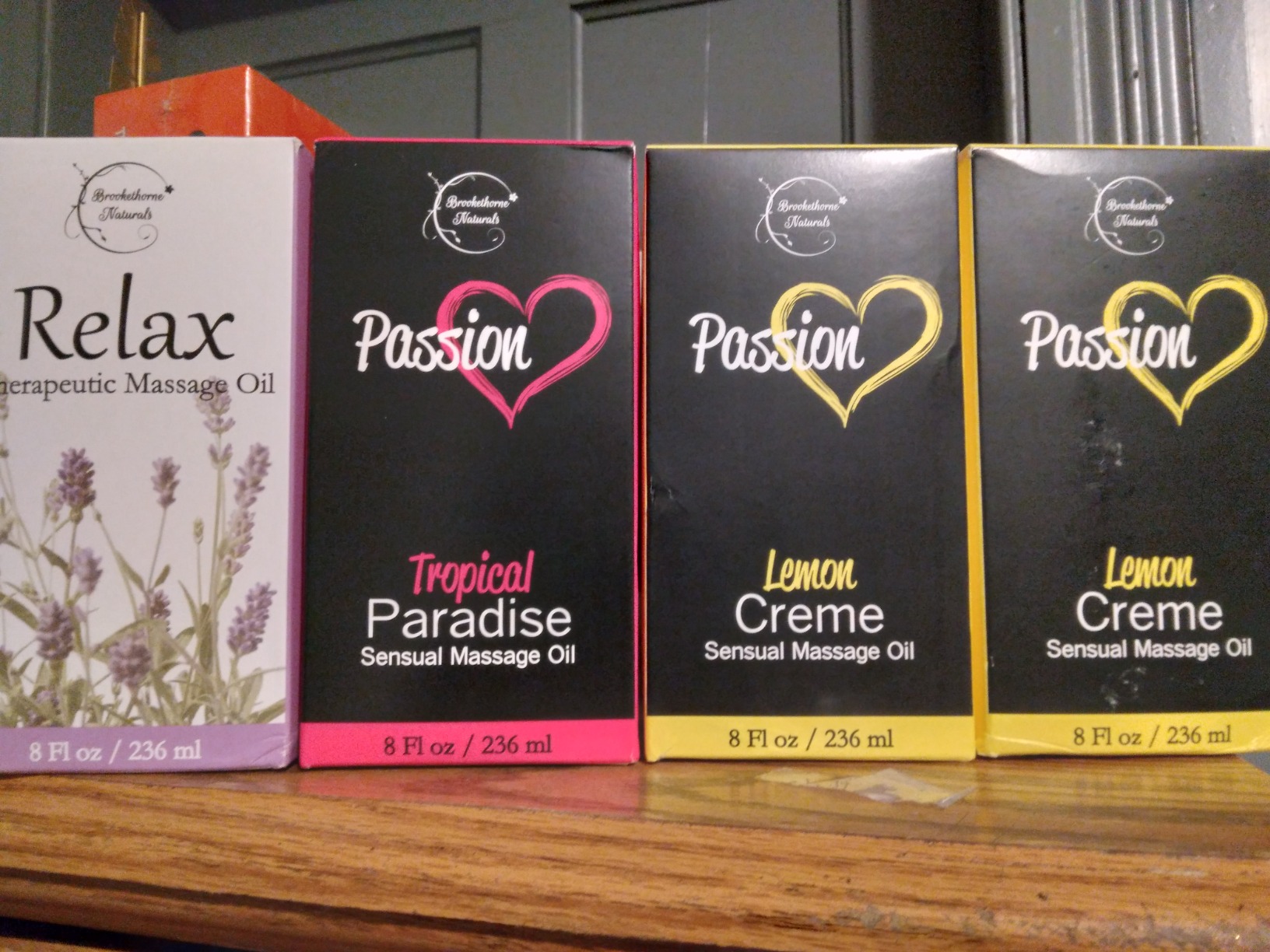 Passion Massage Oil for Date Night | Set of 2 Massaging Oils Lemon Crème & Tropical Paradise | All Natural with Almond & Jojoba | for Women & Men | Perfect for Full Body Relaxation & Aromatherapy customer photo 2