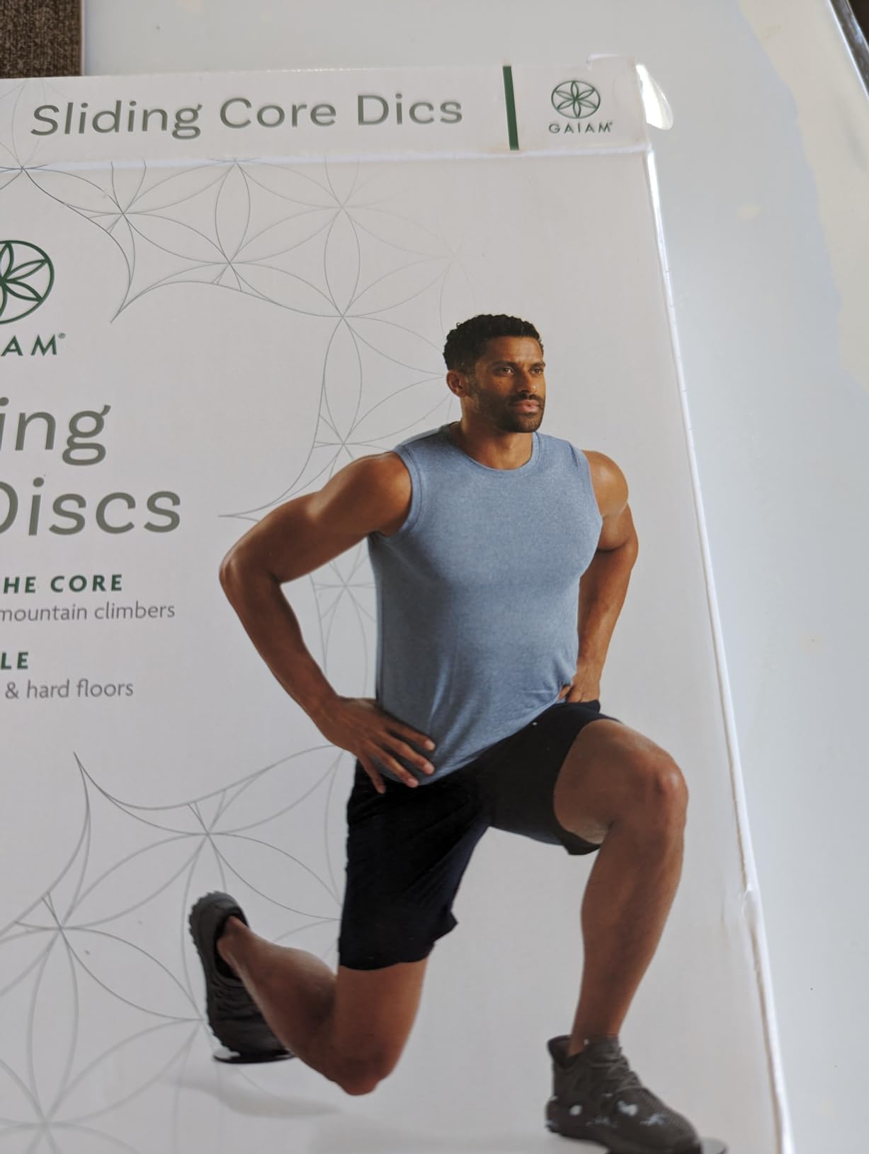 Gaiam Core Sliding Discs - Dual Sided Workout Sliders for Carpet & Hardwood Floor - Home Ab Pads Exercise Equipment Fitness Sliders for Women and Men customer photo 1
