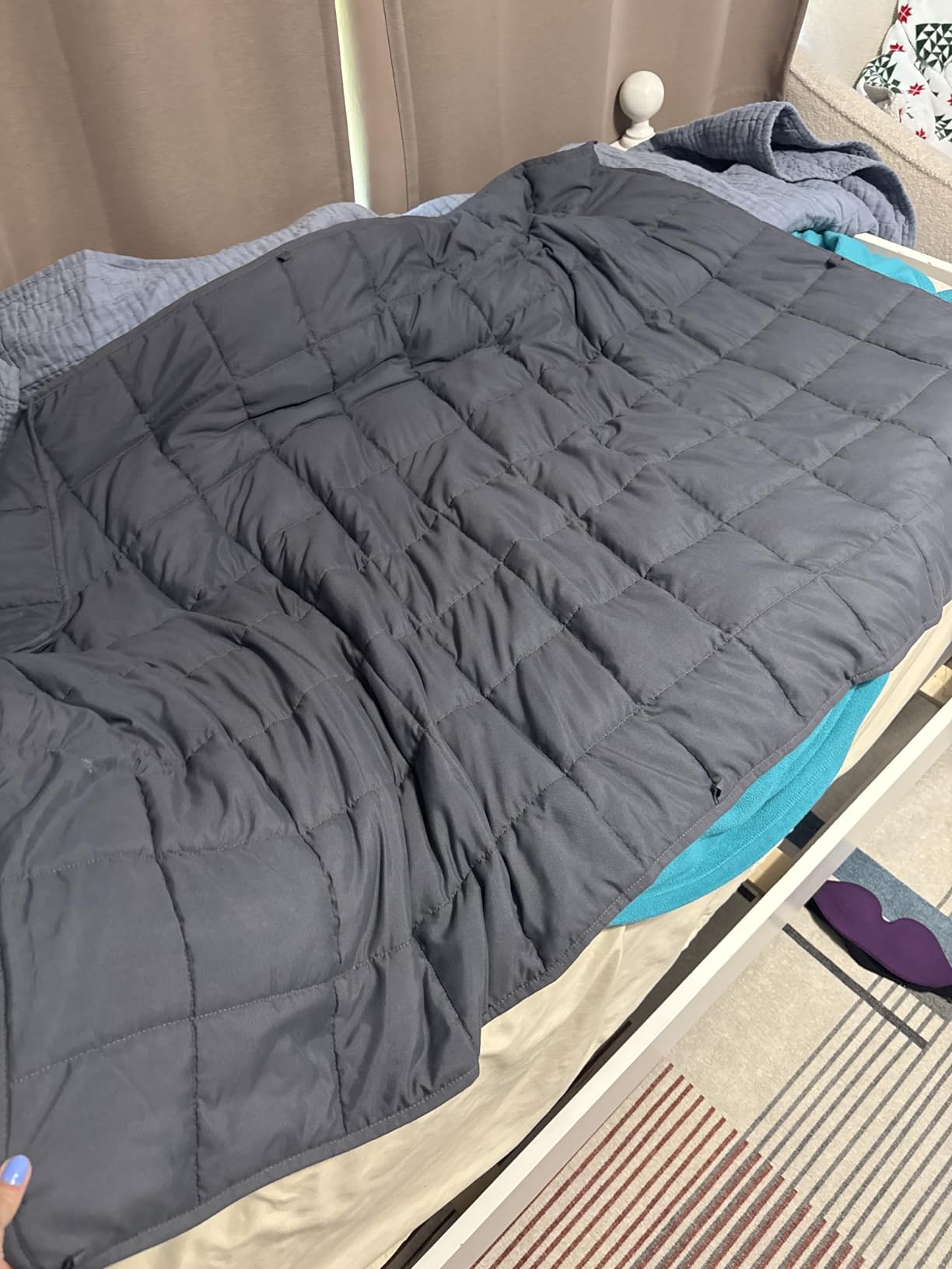 L'AGRATY Weighted Blanket for Adults 15lbs, 48