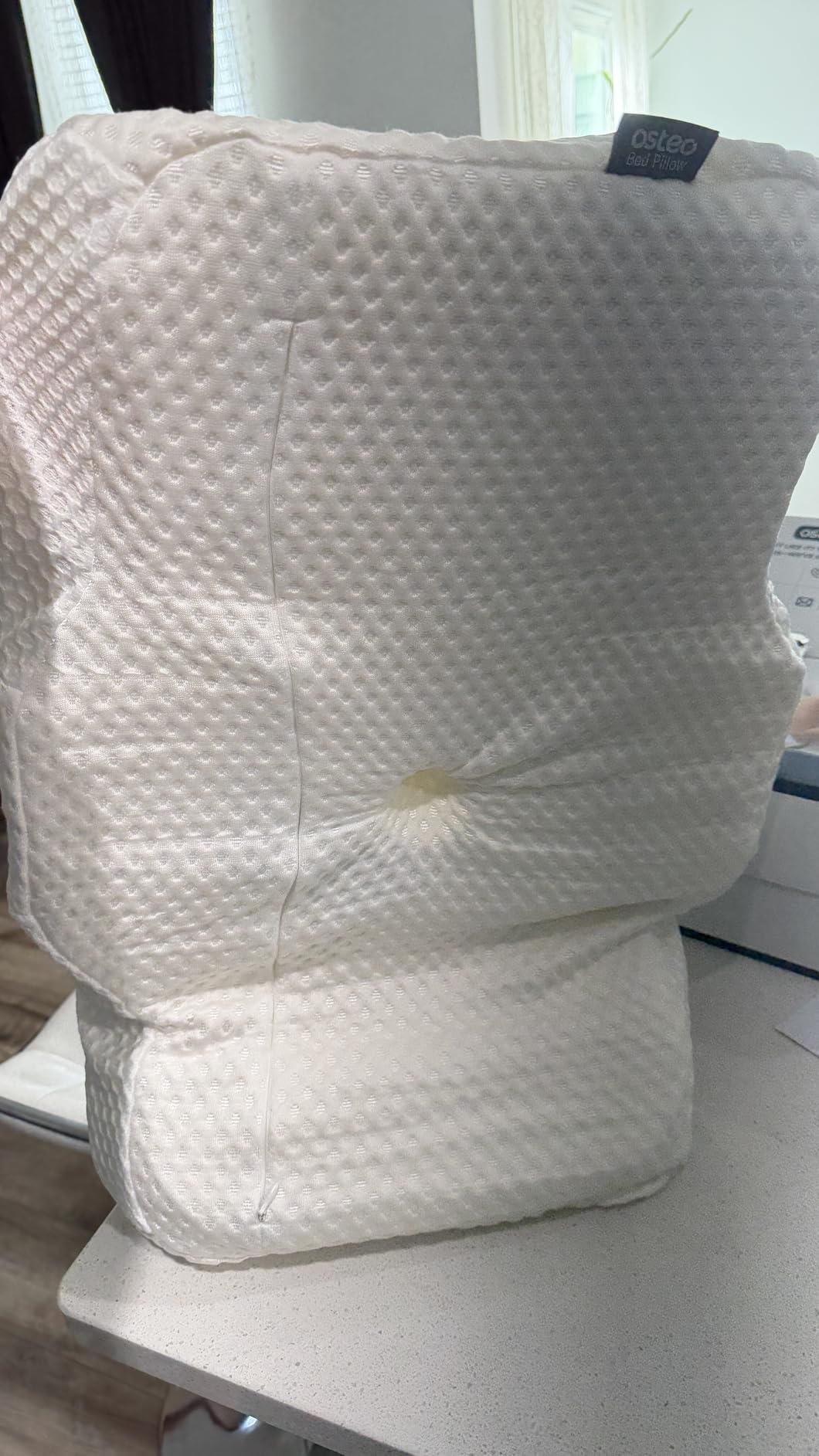 Osteo Cervical Pillow for Neck Pain Relief, Hollow Design Odorless Memory Foam Pillows with Cooling Case, Adjustable Orthopedic Bed Pillow for Sleeping, Support for Side Back Sleepers customer photo 2