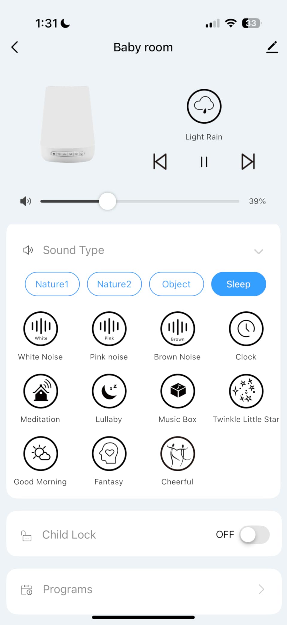 Baby Sound Machine, Momcozy White Noise Machine for Baby Sleeping with Night Light, Toddler Sleep Trainer 34 Soothing Sleep Sounds, Timer, App Remote Control, Personal Sleep Routine Alarm Clock customer photo 2