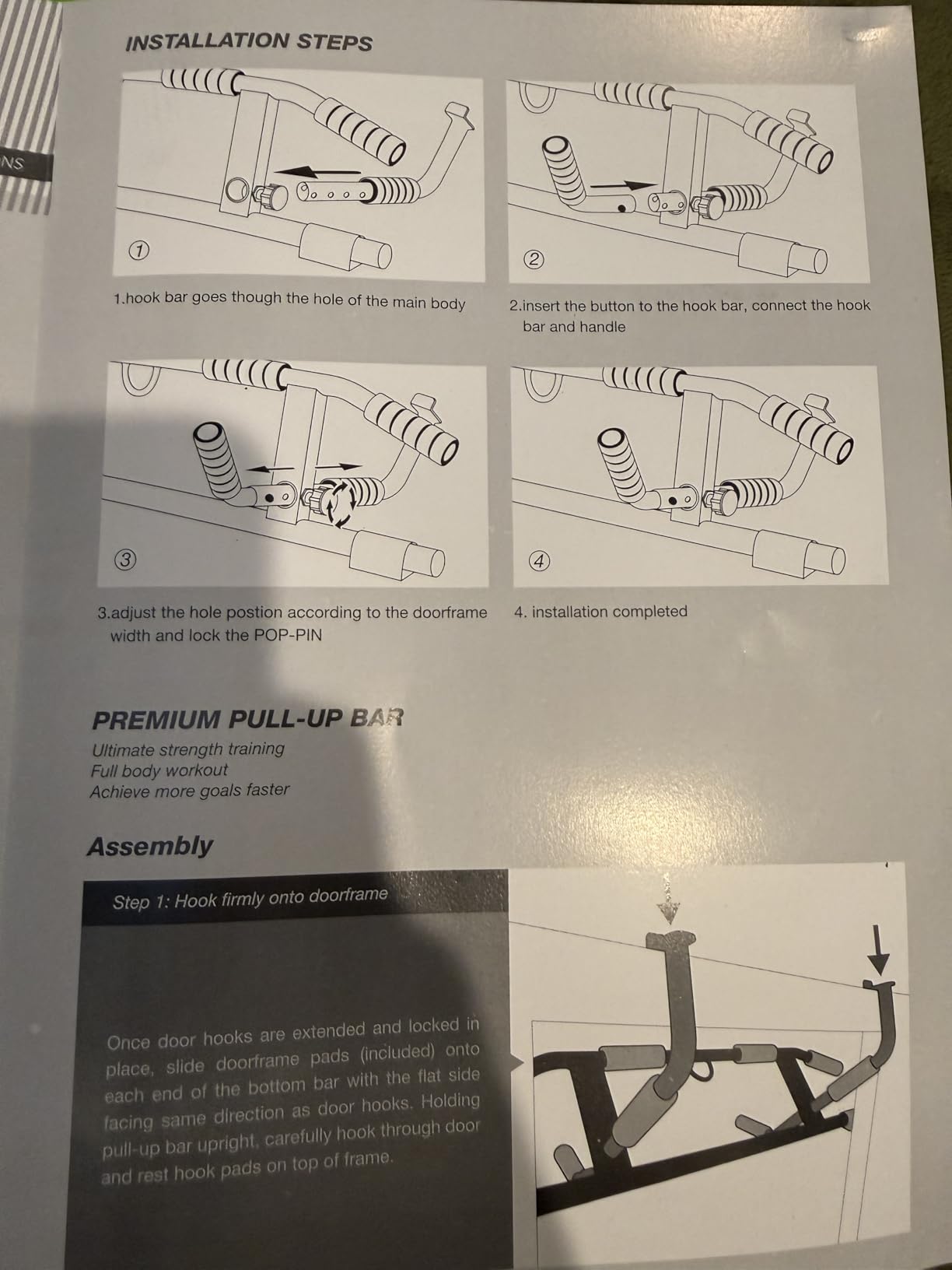 KAKICLAY 2026 Upgrade Multi-Grip Pull Up Bar with Smart Larger Hooks Technology - USA Original Patent customer photo 1