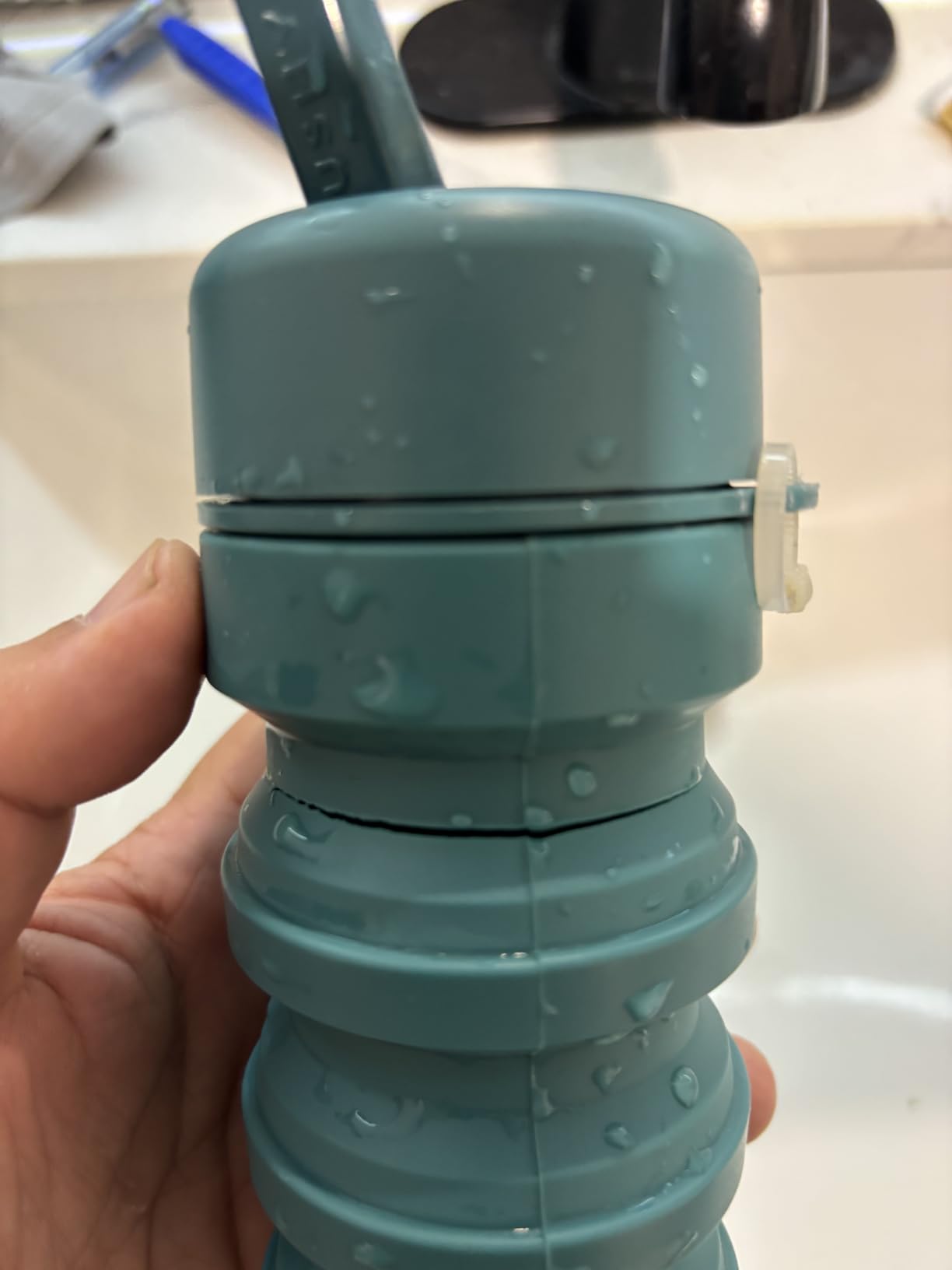 TUSHY Travel Bidet: Collapsible & Expandable for Discreet Portability, Refreshing Clean for Home, Camping, Outdoors & Travel (Helps Hemorrhoid Relief, Peri Bottle for Postpartum Care), Got2Go Onyx customer photo 1
