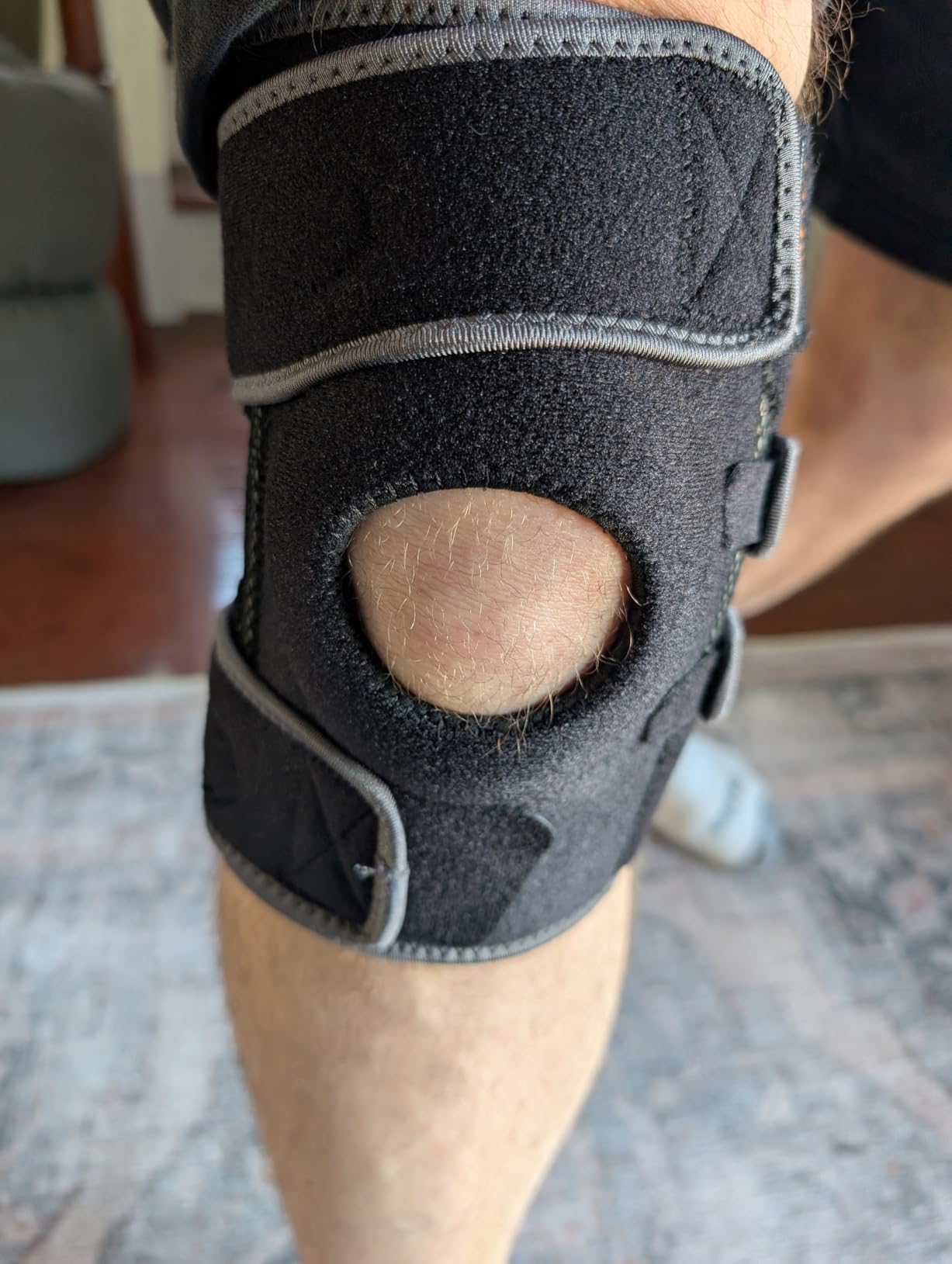 DR. BRACE ELITE Knee Brace with Side Stabilizers & Patella Gel Pads for Maximum Knee Pain Support and fast recovery for men and women-Please Check How To Size Video (Mercury, Large) customer photo 1