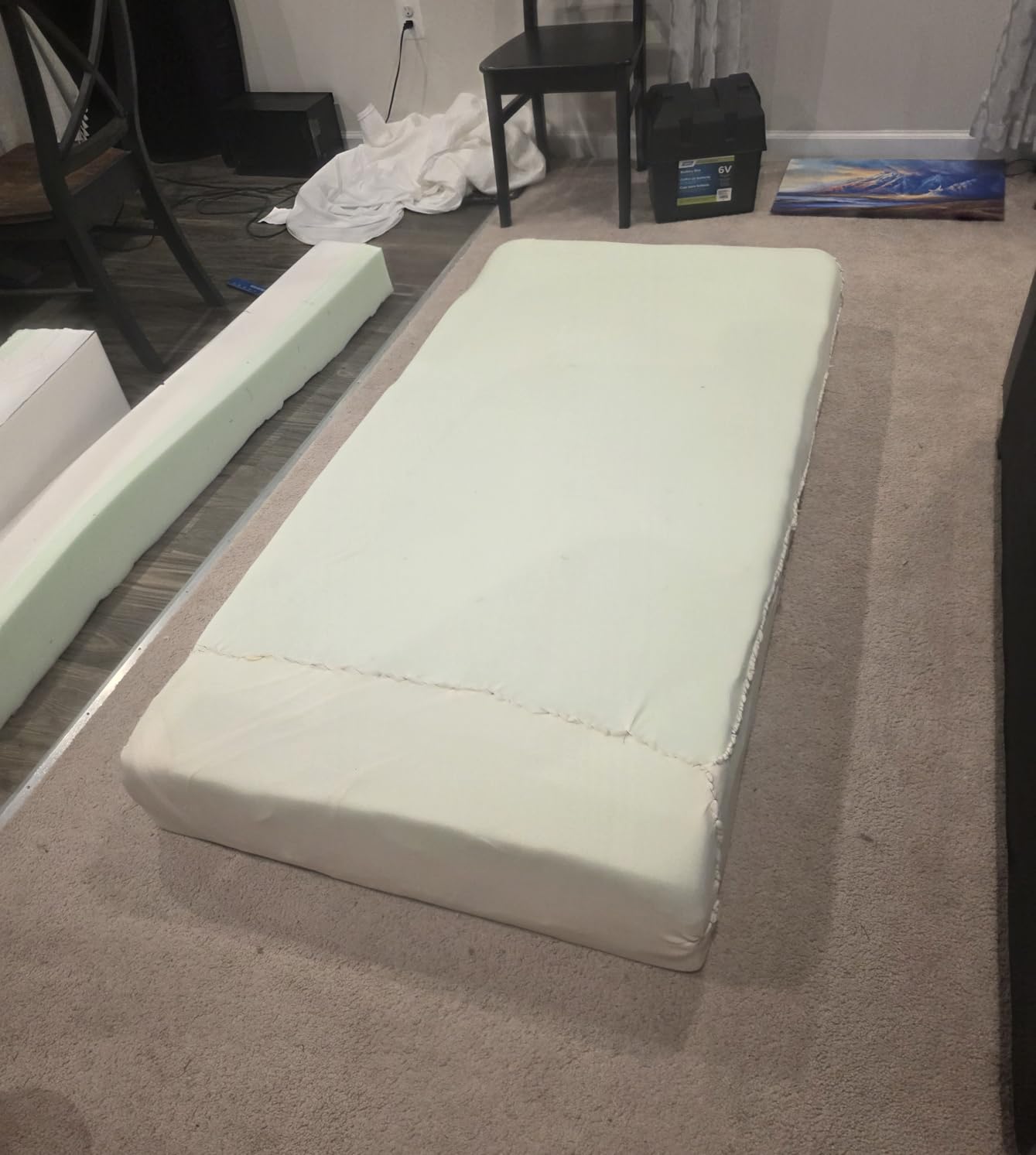 FDW 8 Inch Queen Mattress, Medium Firm, Gel Memory Foam Mattress, Bed in a Box, CertiPUR-US Certified, Pressure Relief, Cooling Ventilated Foam, Washable Removable Cover customer photo 2