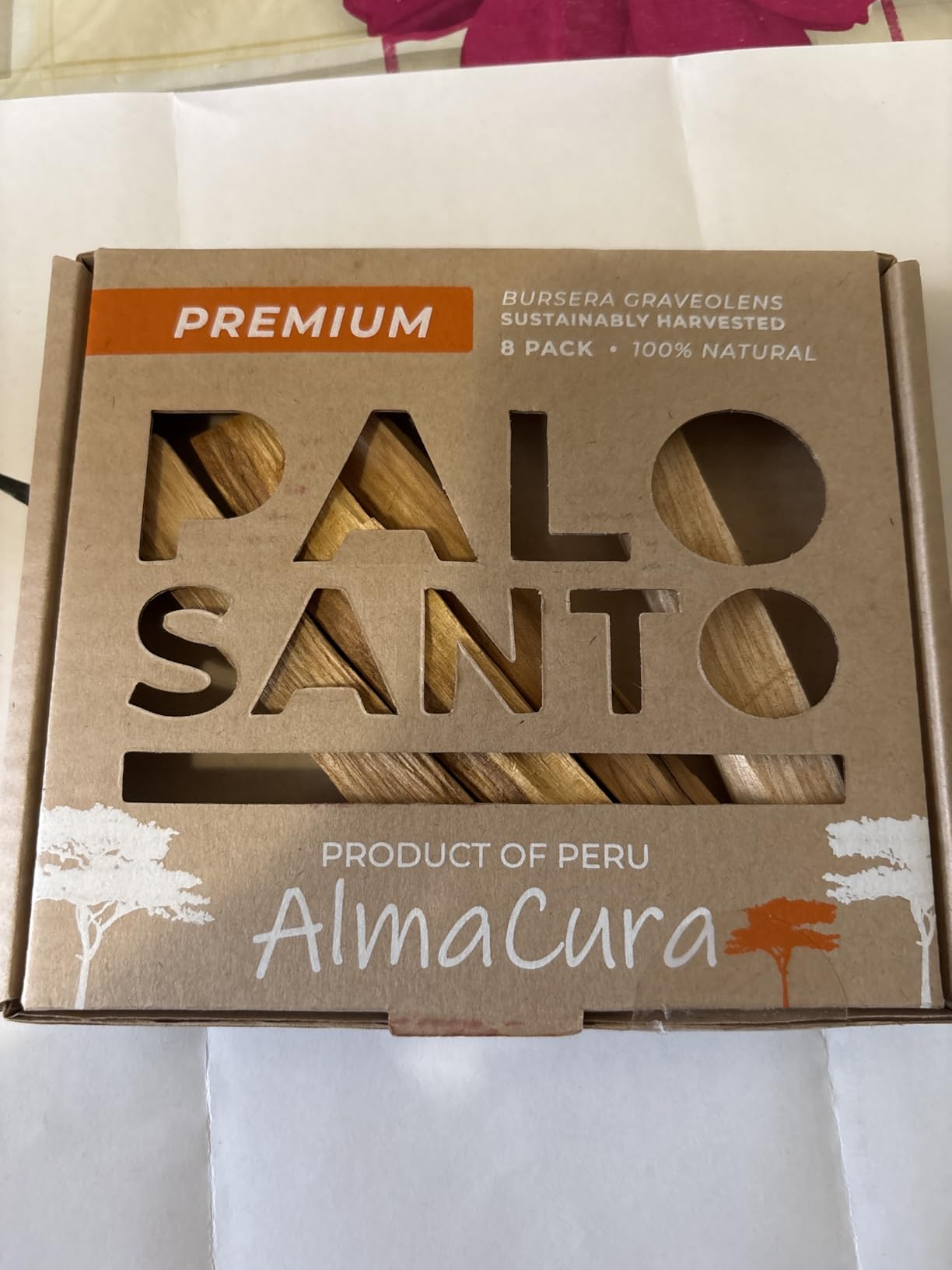 Palo Santo Sticks 8-Pack from Peru (Not Ecuador) for Smudging & Meditation | Wild-harvested from naturally fallen trees in Peru. Resin-rich wood for cleansing rituals, yoga, journaling, relaxation customer photo 2