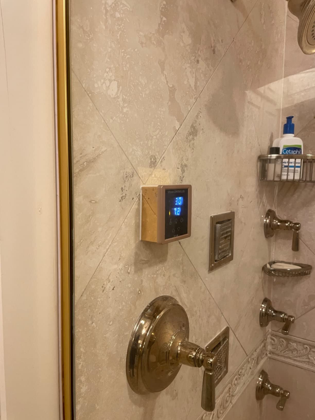 Steam Shower Generator Kit 9KW for Bath Sauna SPA, Aromatherapy Steam Head, Self-draining System, LED Touchscreen Controller, 12-Hour Timer 77-131F for 318CBFT/9m³ Room customer photo 1
