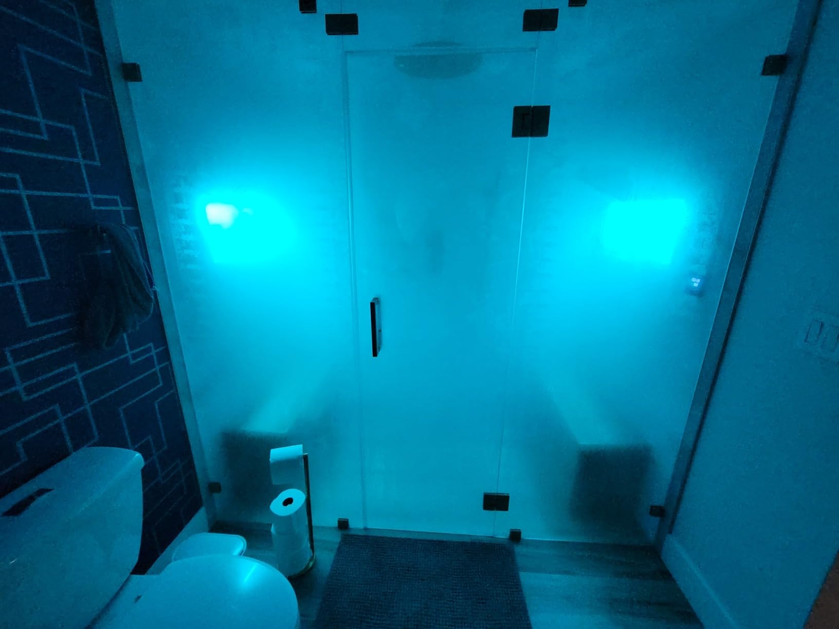 Steam Shower Generator Kit 9KW for Bath Sauna SPA, Aromatherapy Steam Head, Self-draining System, LED Touchscreen Controller, 12-Hour Timer 77-131F for 318CBFT/9m³ Room customer photo 2