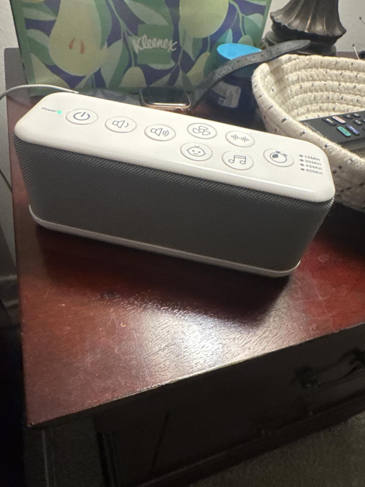 OnLyee White Noise Machine for Office Privacy, USB Rechargeable Sound Machine with 42 Non-Looping Sounds, Auto-Off Timer for Focus, Sleep and Travel customer photo 1