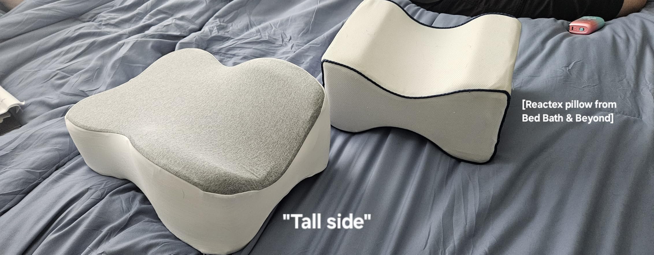Long Knee Pillow for Side Sleepers Separates Full Thighs for Alignment | Memory Foam Leg Pillow for Knees, Hips, Back Pain Relief When Side Sleeping Spine Alignment Support for Knee Surgery Recovery customer photo 2