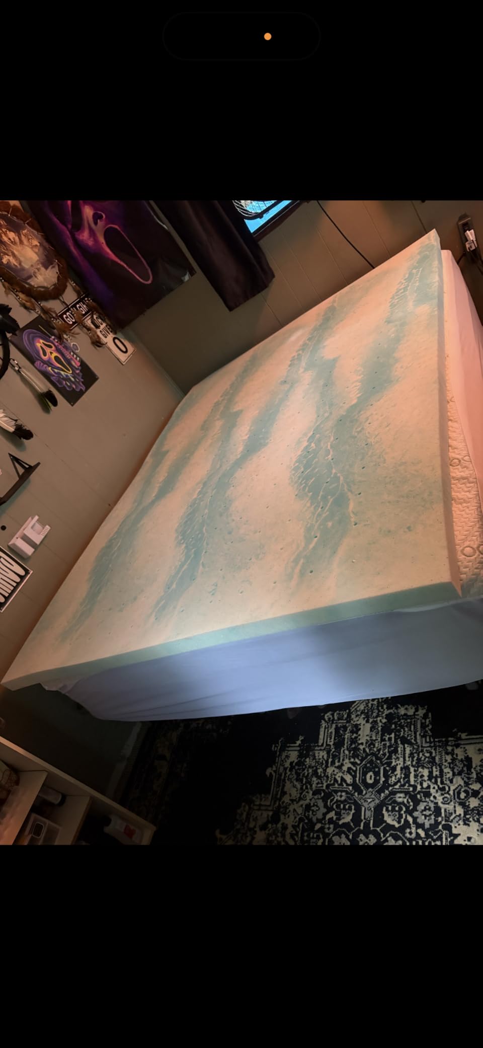 EGO Topper 3 Inch Queen Memory Foam Mattress Topper, Gel Foam Mattress Topper for Pressure Relief, Ventilated Design Bed Topper in a Box, CertiPUR-US Certified, 60