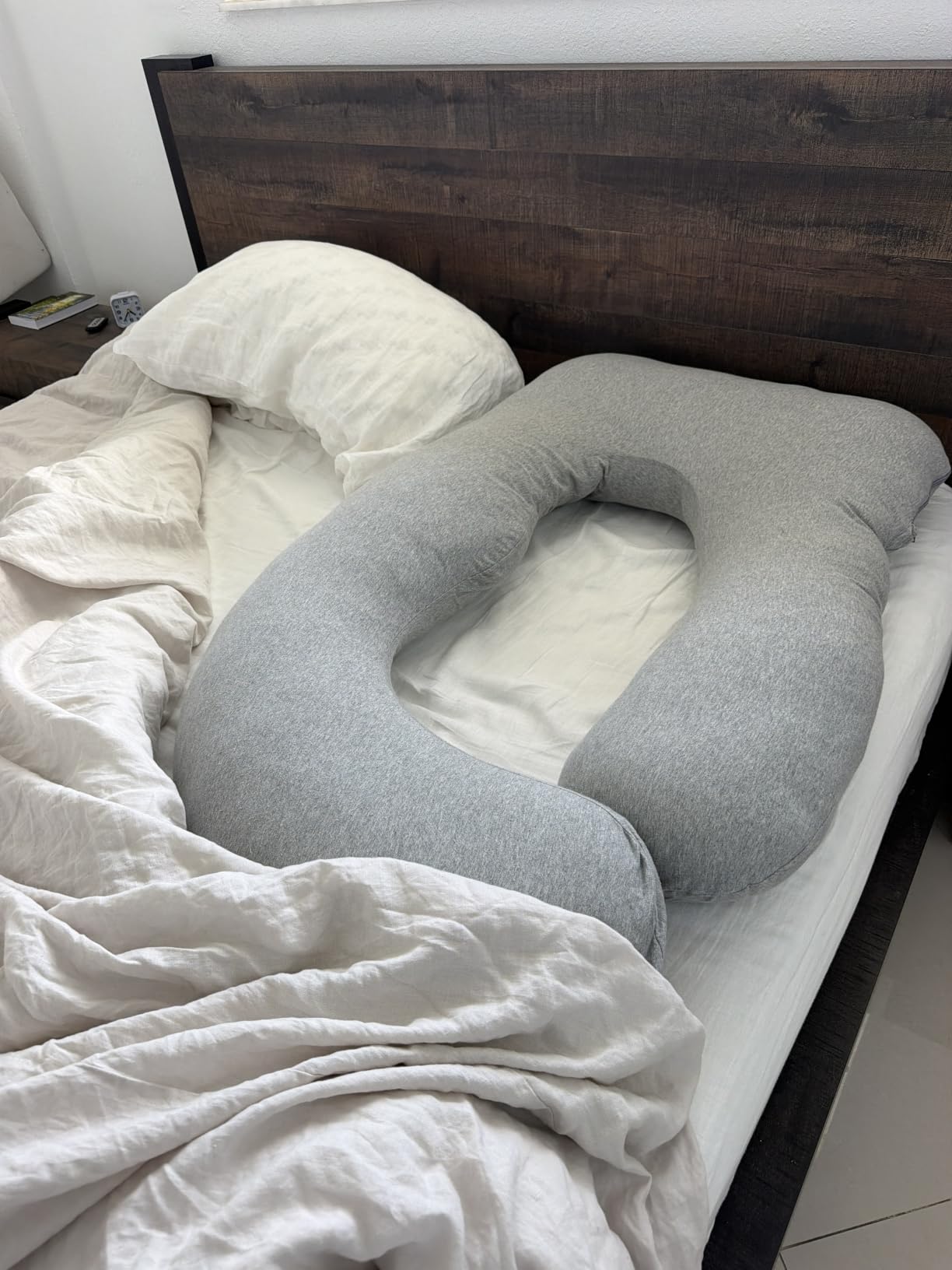 Momcozy Pregnancy Pillows with Cooling Cover, U-Shaped Full Body Maternity Pillow for Side Sleepers 57 Inch - Support for Back, Hip, Belly, Legs for Pregnant Women customer photo 1