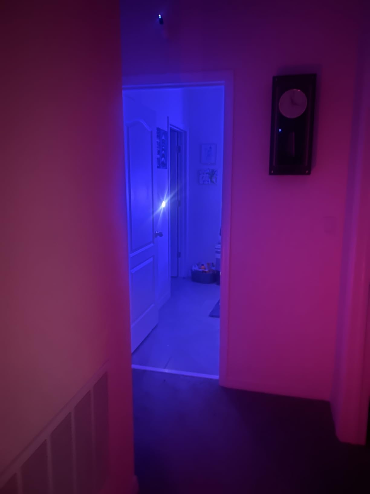 YUNLEX 2 Pack Red Night Light with Dusk to Dawn Sensor, Eye-Care Reflected Glow, 0% Blue Light True Red LED, 3-Level Brightness, Auto On/Off, Plug-in Nightlight for Sleep, Kids, Bedroom, Bathroom customer photo 1