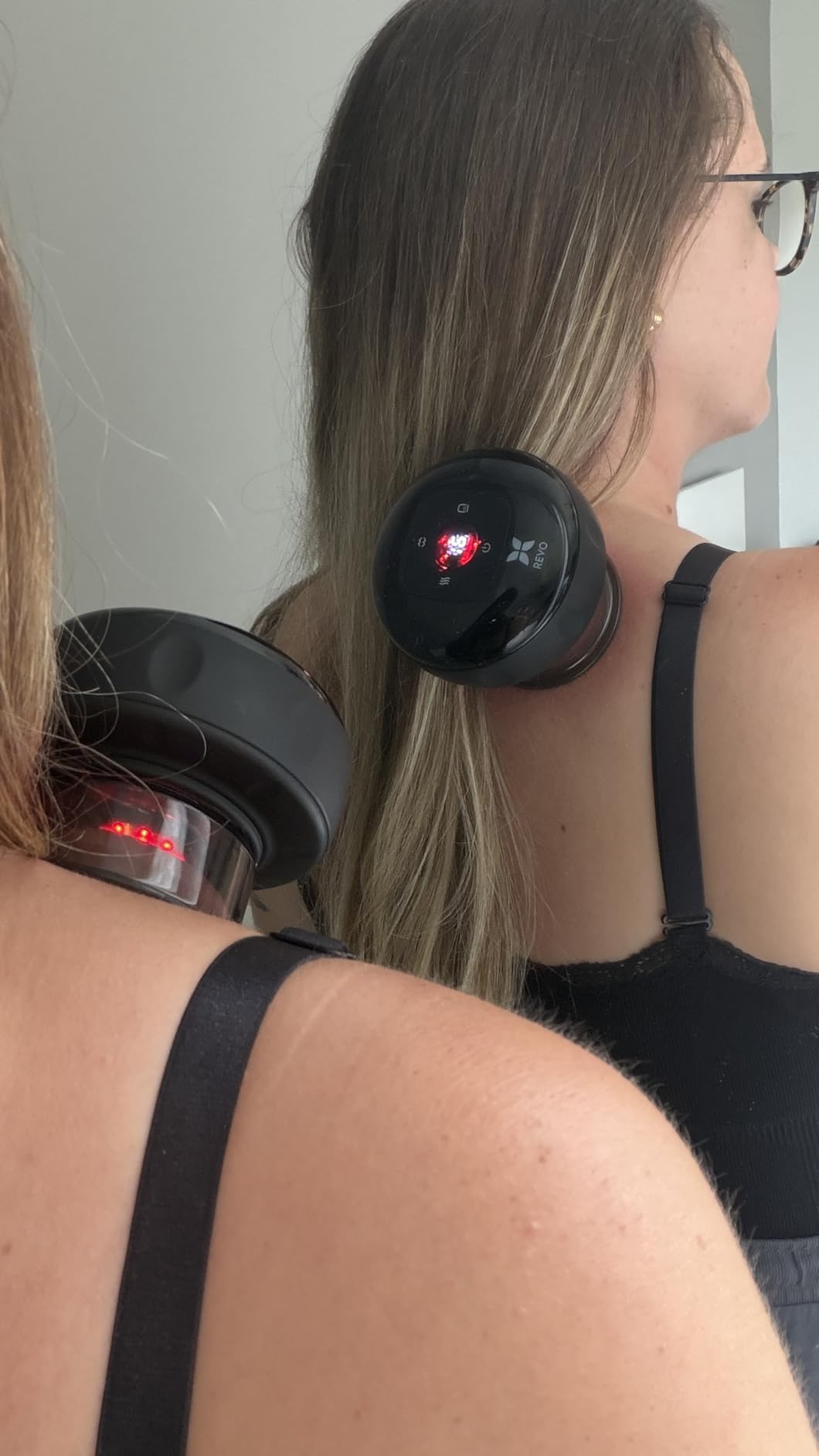 REVO The Original 4-in-1 Smart Cupping Massager with LED Light, Heat, Dynamic Suction & Vibration Massage, Portable Cordless Rechargeable customer photo 1
