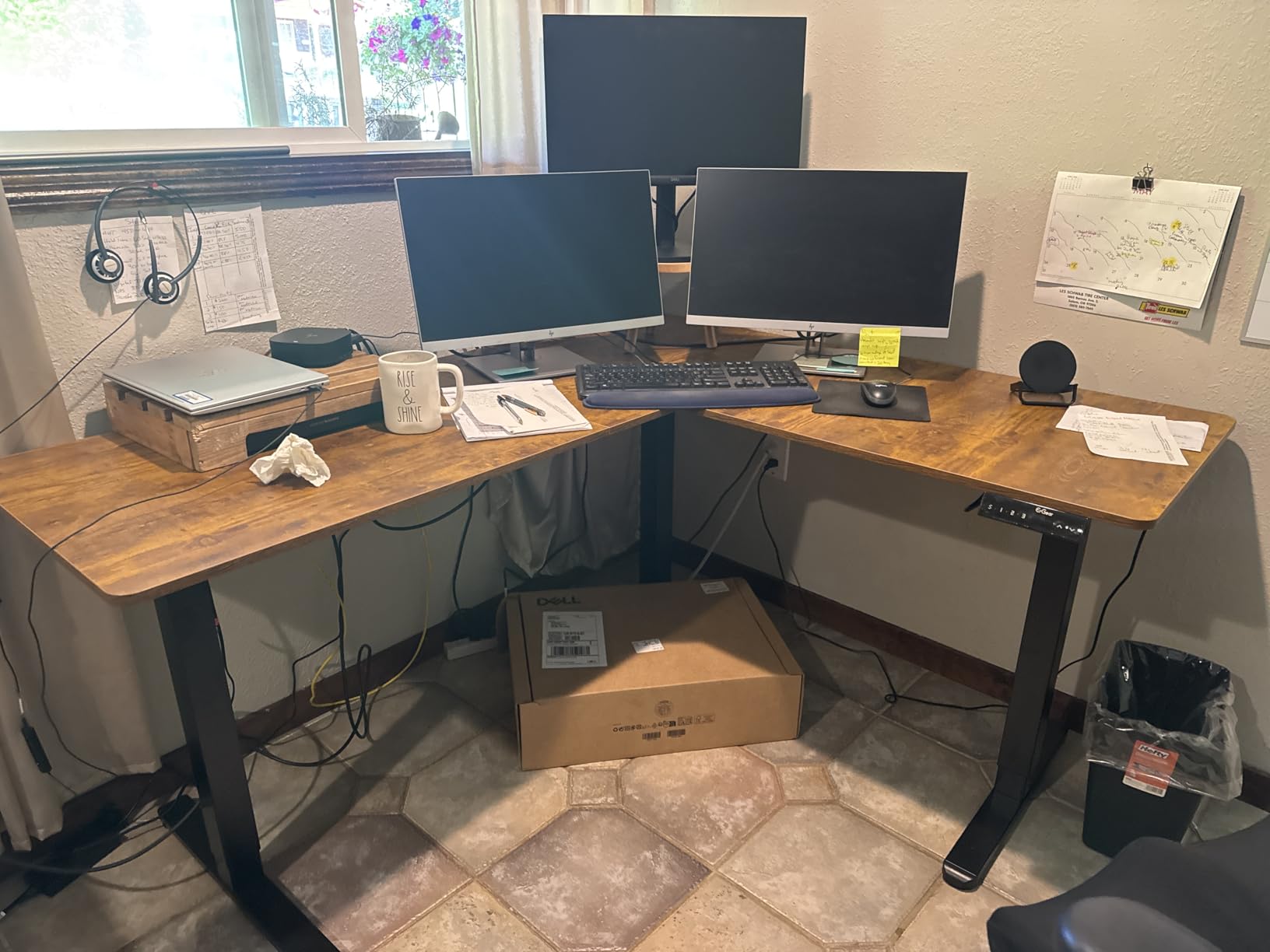ErGear L Shaped Standing Desk, 63