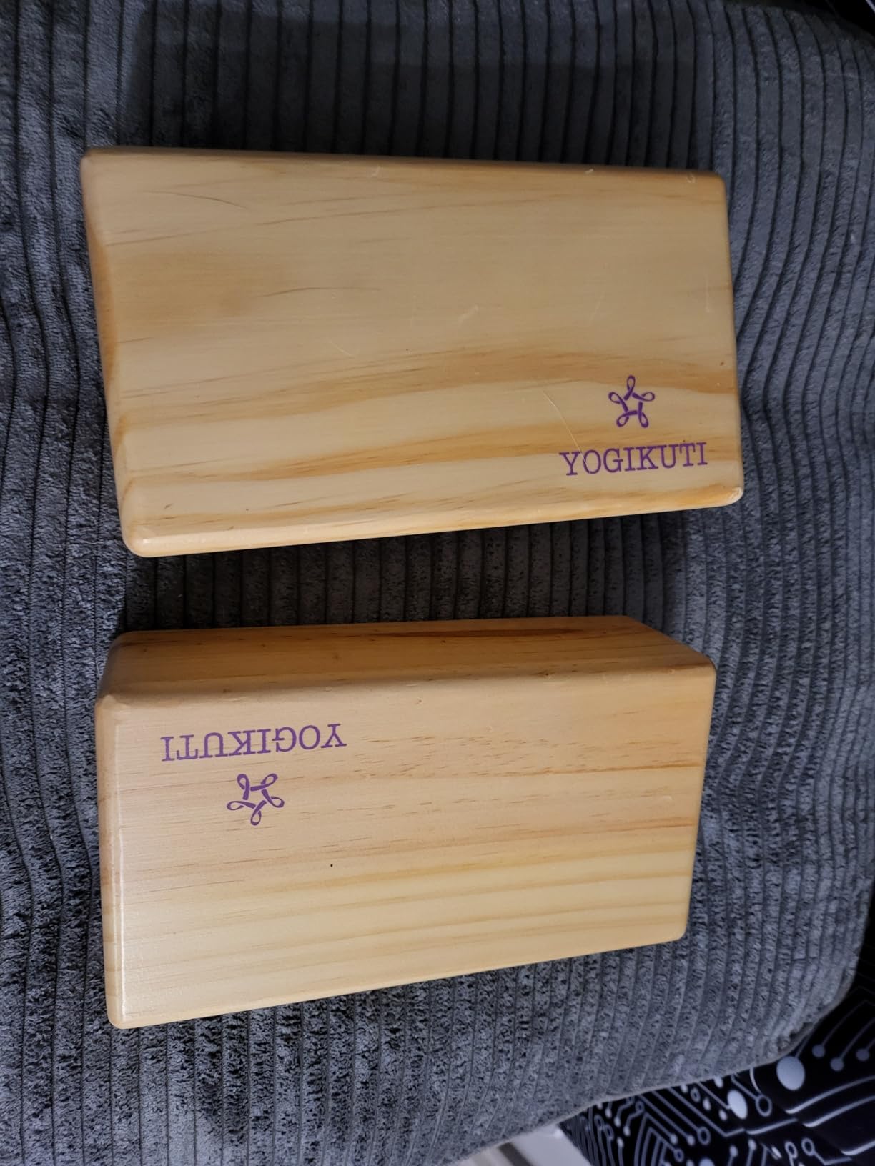 Yogikuti Solid Wooden Yoga Blocks Set of 2 | Premium Pine Wood Iyengar Yoga Blocks | Solid, Durable & Smooth Rounded Edges | Wooden Yoga Props for Stretching, Balance, Alignment & Home Studio Practice customer photo 2