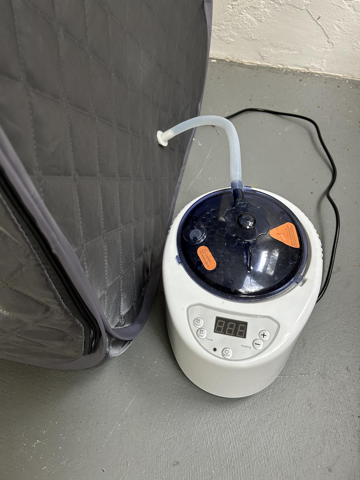 Single Person Sauna, Portable Steam Sauna Full Body for Home Spa, Sauna Tent with Steamer 2.6L 1000W Steam Generator, 90 Minute Timer, Chair, Remote Control Included customer photo 2