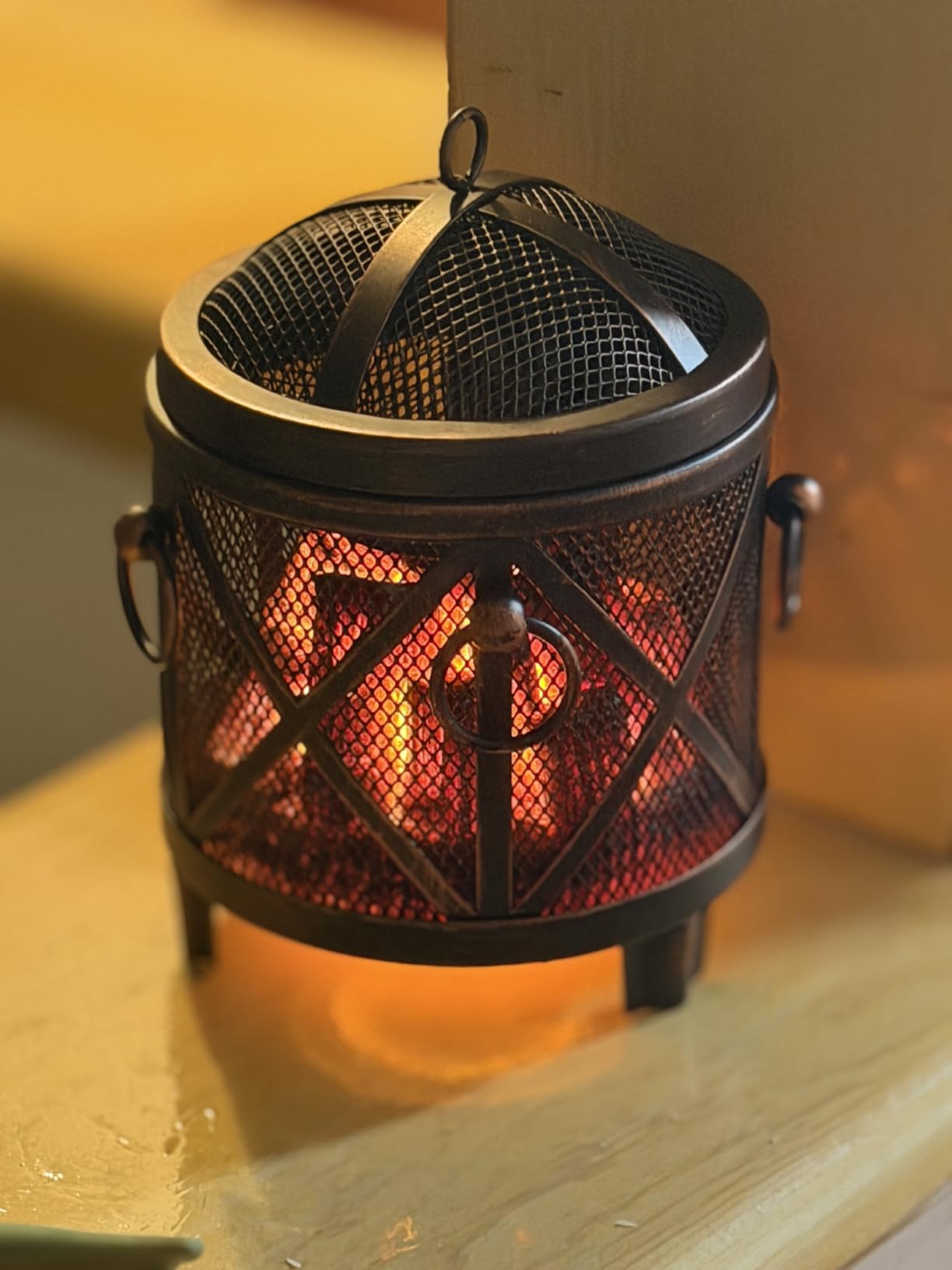 Dicimi Wax Melt Warmer,4-in-1 Electric Wax Melter,Oil Burner,Fireplace Wax Warmers, for Home Office Bedroom Aromatherapy Present and Decorations (Bronze, Fireplace Stove) customer photo 2