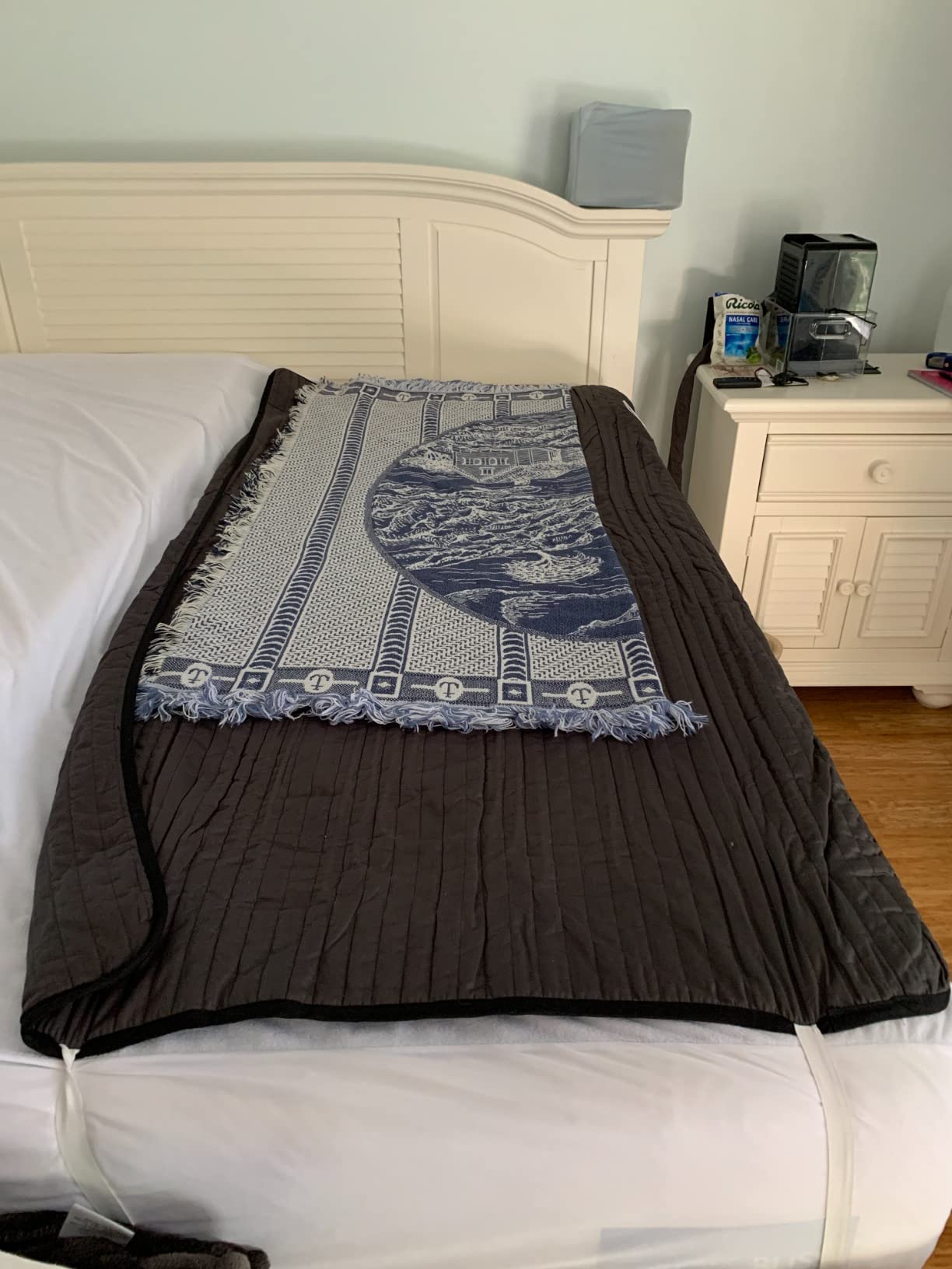 B10 Bed Cooling System Twin - Cooling Mattress Pad for Hot Sleepers | Beat night sweats without breaking the bank - 100% cotton cooling mattress topper, cools 7-12°F, 4 speeds & remote. customer photo 2