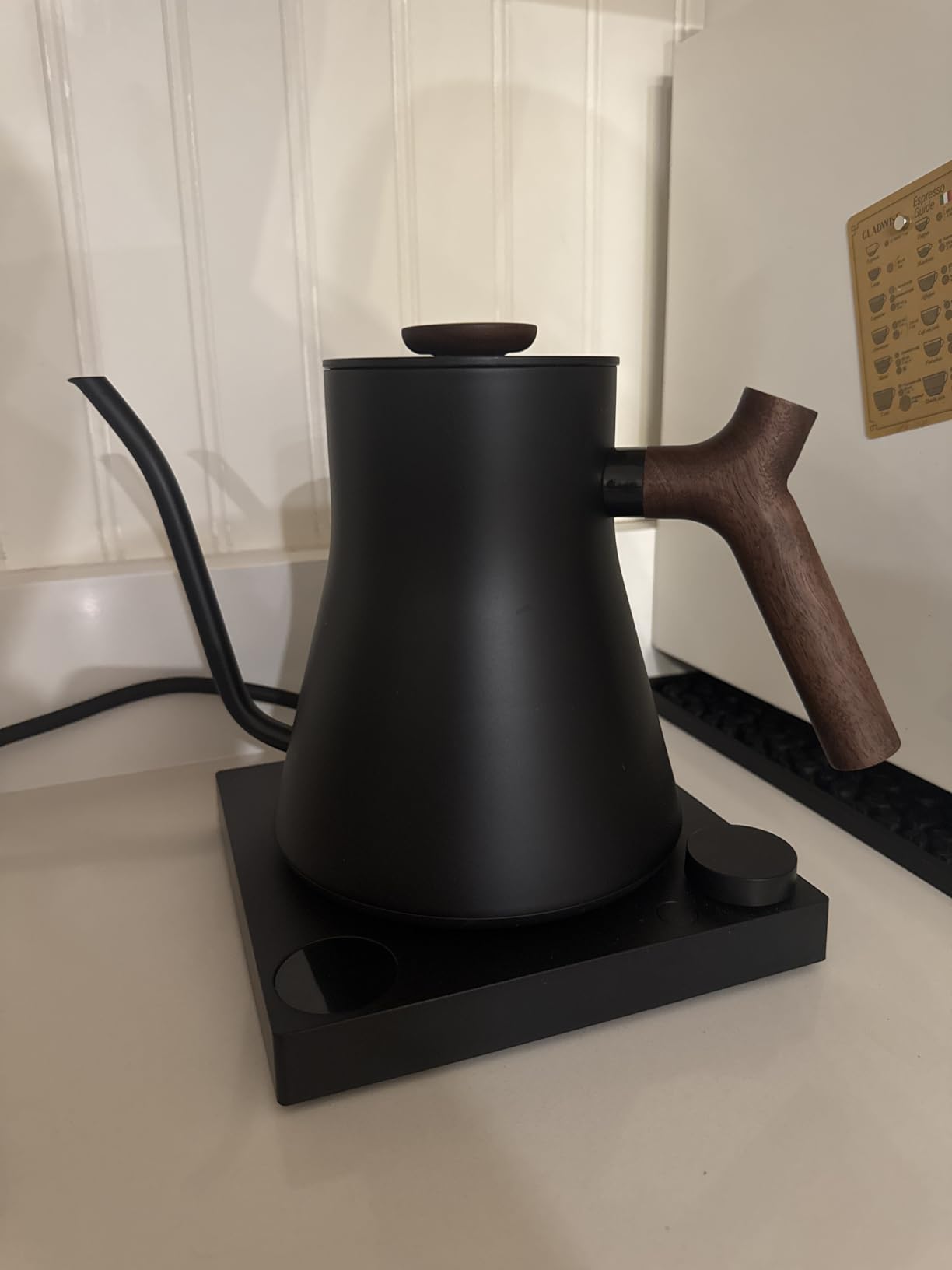 Stagg EKG Pro Electric Gooseneck Kettle - Precise Temperature Control, Quick Heating, Brew Timer, Scheduling, Stainless Steel, Pour-Over Coffee - 0.9L, Matte Black customer photo 1