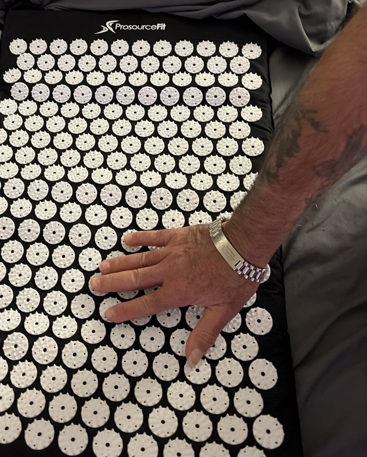ProsourceFit Acupressure Mat and Pillow Set for Back/Neck Pain Relief and Muscle Relaxation customer photo 2