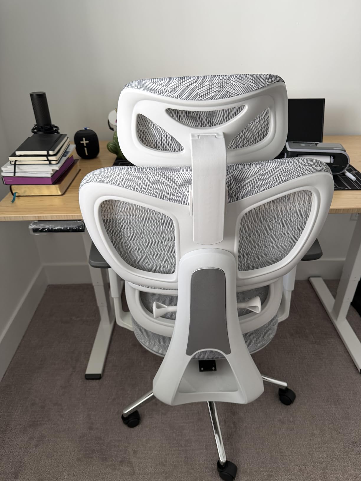 PatioMage Ergonomic Office Chair with Footrest, Big and Tall Desk Chair with Adjustable Lumbar Support, Seat Depth & 3D Armrests, High Back Mesh Computer Chair for Home Office, Black customer photo 2