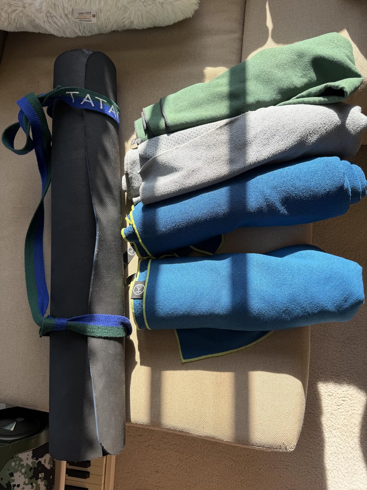 Tatago Yoga Mat Towel Non Slip for Hot Yoga. Our Hot Yoga Towel is Thicker, More Absorbent, and a Perfect Hot Pilates Mat Towel. 400GSM Microfiber Quick-Dry! customer photo 1
