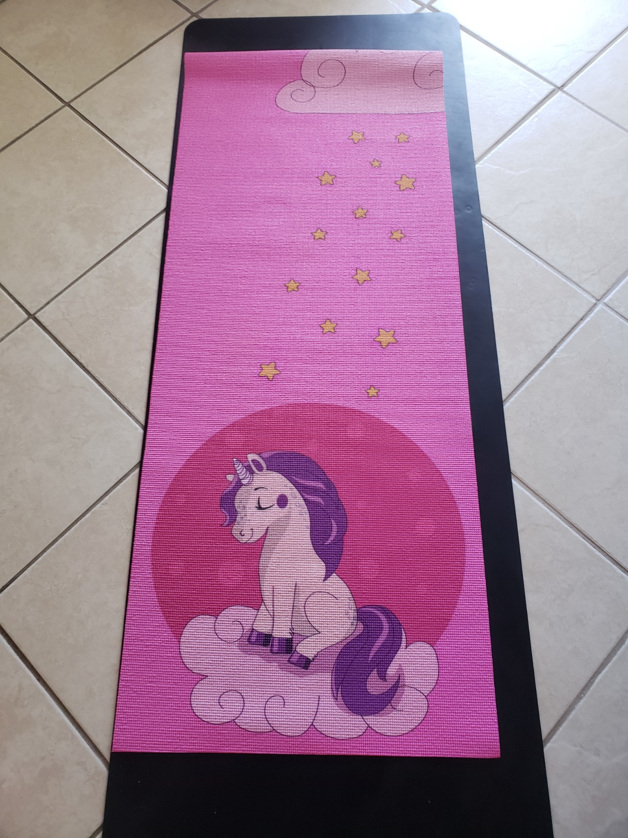 Kids Yoga Mat Set - Comfortable Dinosaur Kid Yoga Mat Boy with 12 Yoga Cards, Storage Bag, Beige Play Mat Thick for Gymnastics Mat, Exercise Mat, No-Toxic and Non-Slip for Ages 3-12 customer photo 1