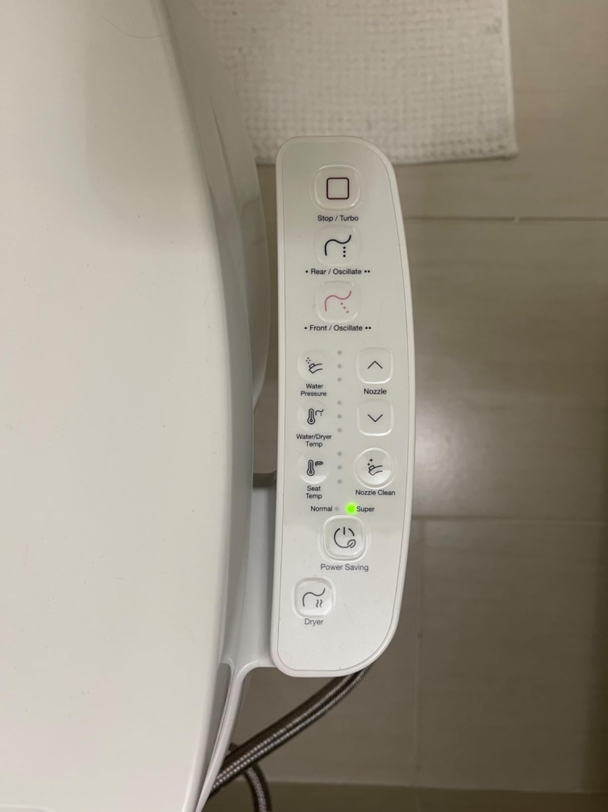 Kohler PureWash E580 Elongated Bidet Toilet Seat, White, Quiet-Close Lid Prevents Slamming, Self-Cleaning Wand, Adjustable Water Pressure with Multiple Cleansing Options customer photo 1