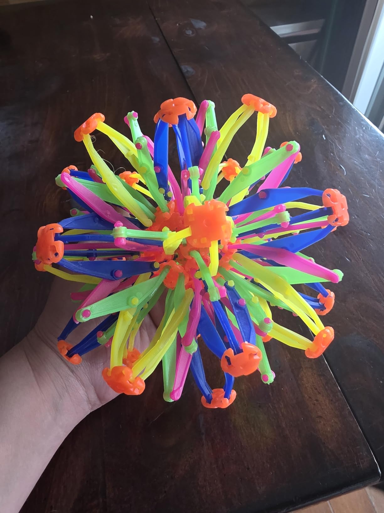 Expandable Breathing Ball for Stress Relief - From 5.5 to 10.2 inch Expandable Ball Sphere with Smooth Edges and Colorful Design - Weatherproof and Odor-Free Breathing Toy for Breathwork Exercises customer photo 1